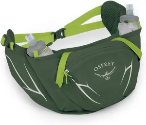 Osprey Duro Dyna Hydration Waist Pack with Hydraulics Soft Flasks for Running, Seaweed Green/Limon