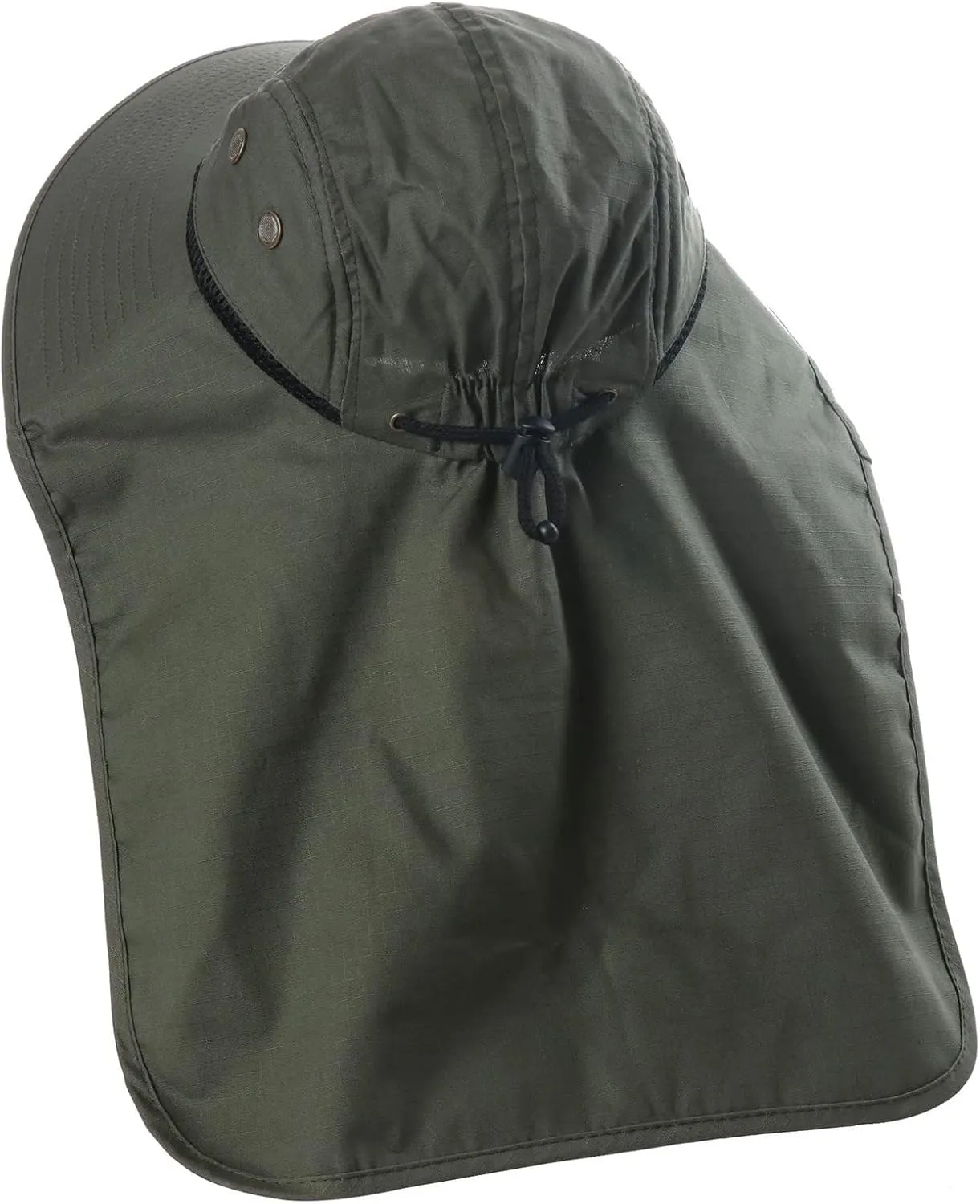 Outdoor Sun Hat for Men Women with Neck Flap, UPF 50  UV Protective Hiking Fishing Hats, Wide Brim Adjustable Sun Hat