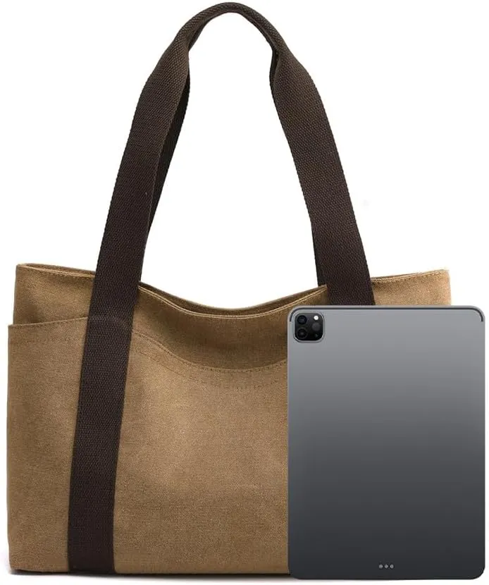 Oversize Canvas Women Weekender Bag Shopper Handbag Travel Purse Shoulder Work Travel Tote Bag for Women with Zipper