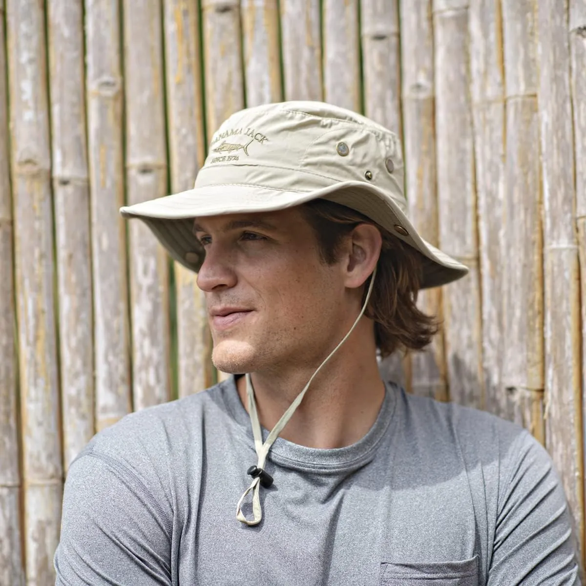 Panama Jack Boonie Fishing Hat - Bucket, Lightweight, Packable, UPF (SPF) 50  Sun Protection, 3" Floating Brim