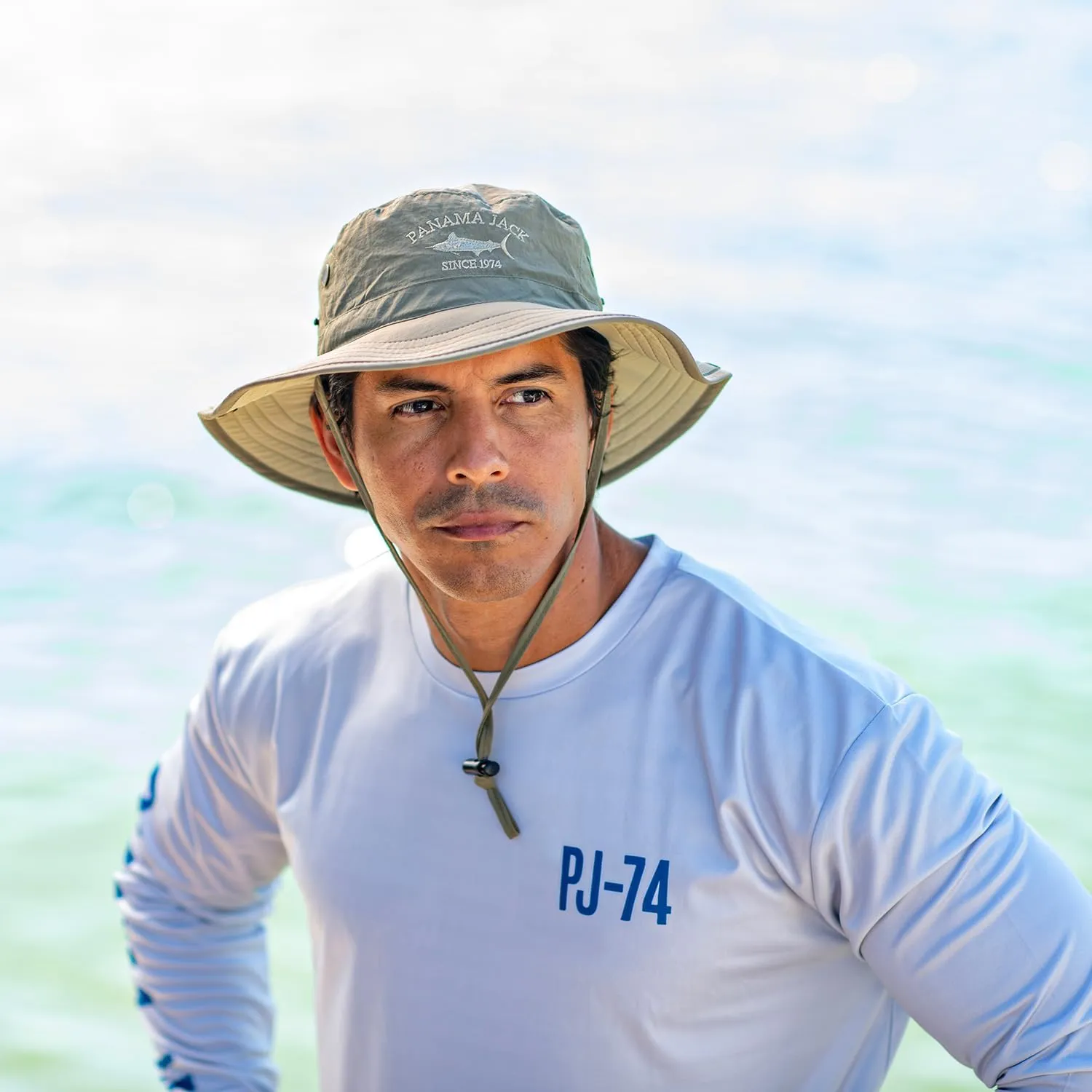 Panama Jack Boonie Fishing Hat - Bucket, Lightweight, Packable, UPF (SPF) 50  Sun Protection, 3" Floating Brim
