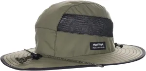 Panama Jack Men's Sun Hat - Nylon Boonie Bucket, Packable, 3 1/4" Big Brim, UPF 50  UVA/UVB Sun Protection