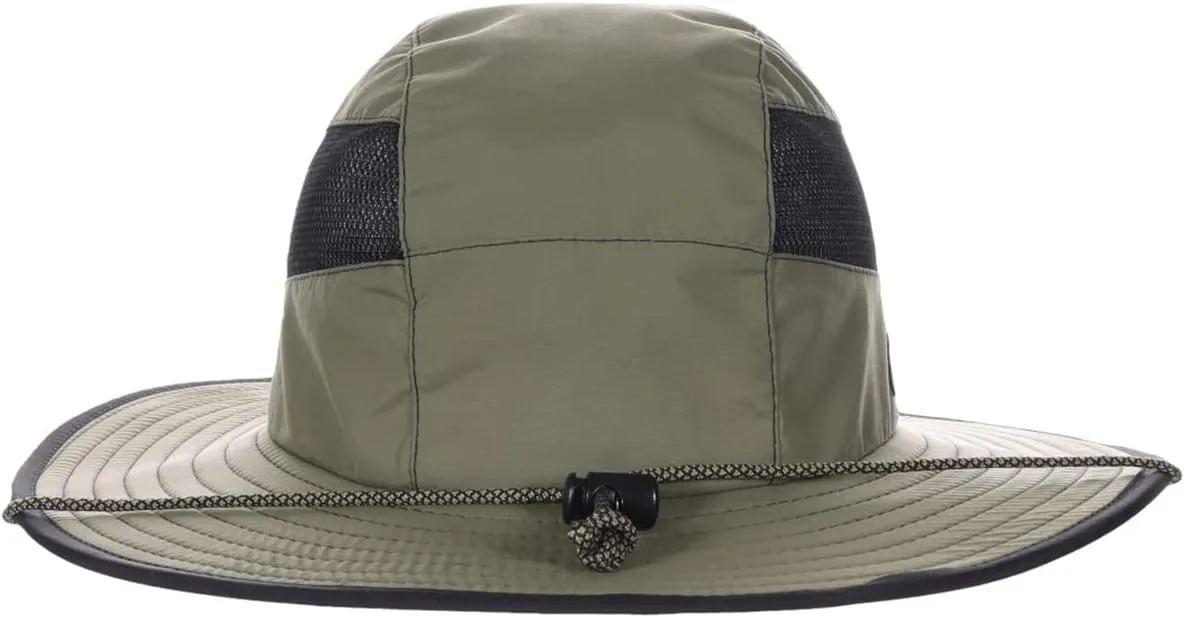 Panama Jack Men's Sun Hat - Nylon Boonie Bucket, Packable, 3 1/4" Big Brim, UPF 50  UVA/UVB Sun Protection