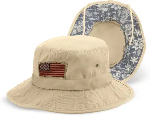 Panama Jack USA Bucket Hat - Lightweight, Packable, UPF (SPF) 50  Sun Protection, 2 3/4" Big Brim