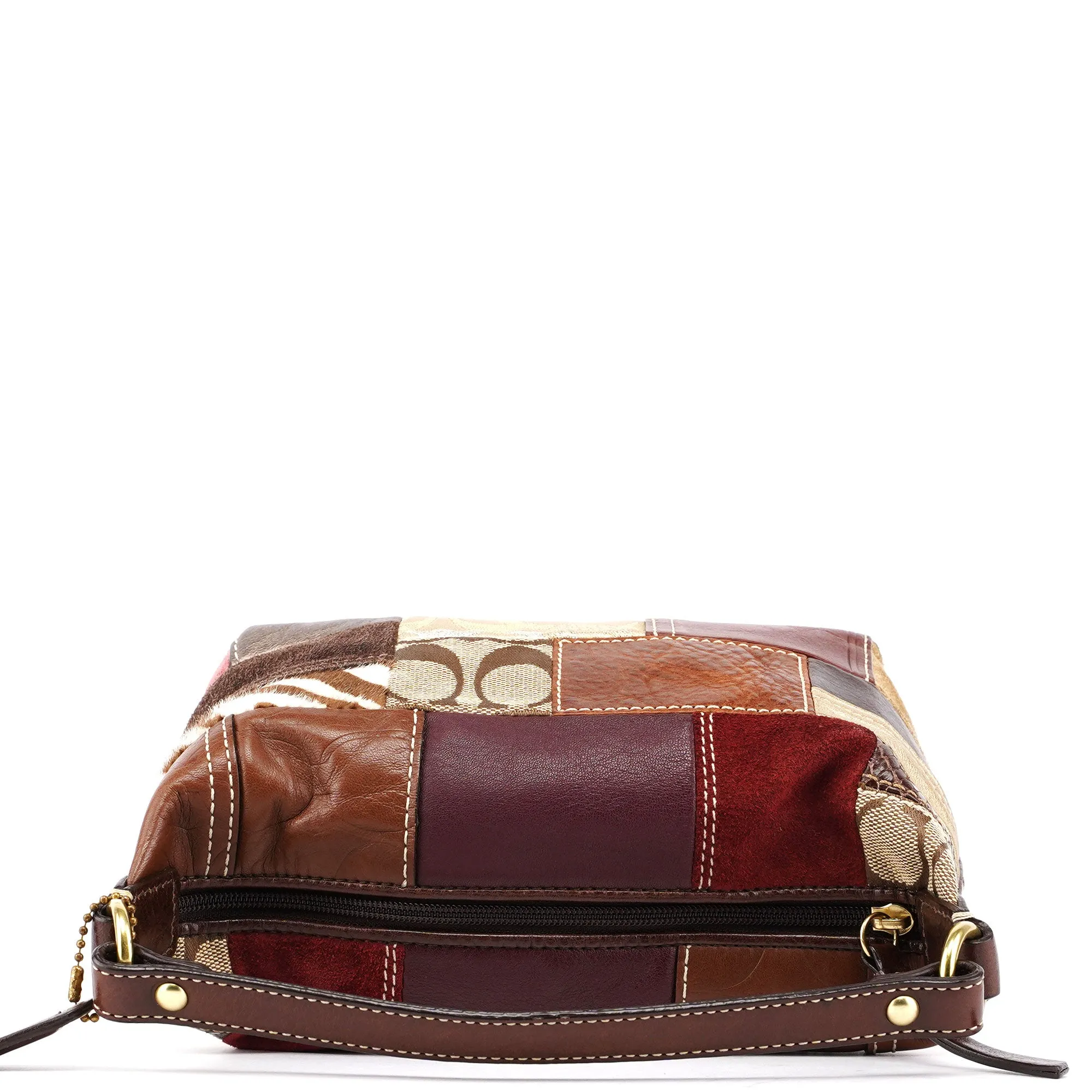 Patchwork Signature C Mini Hobo Bag