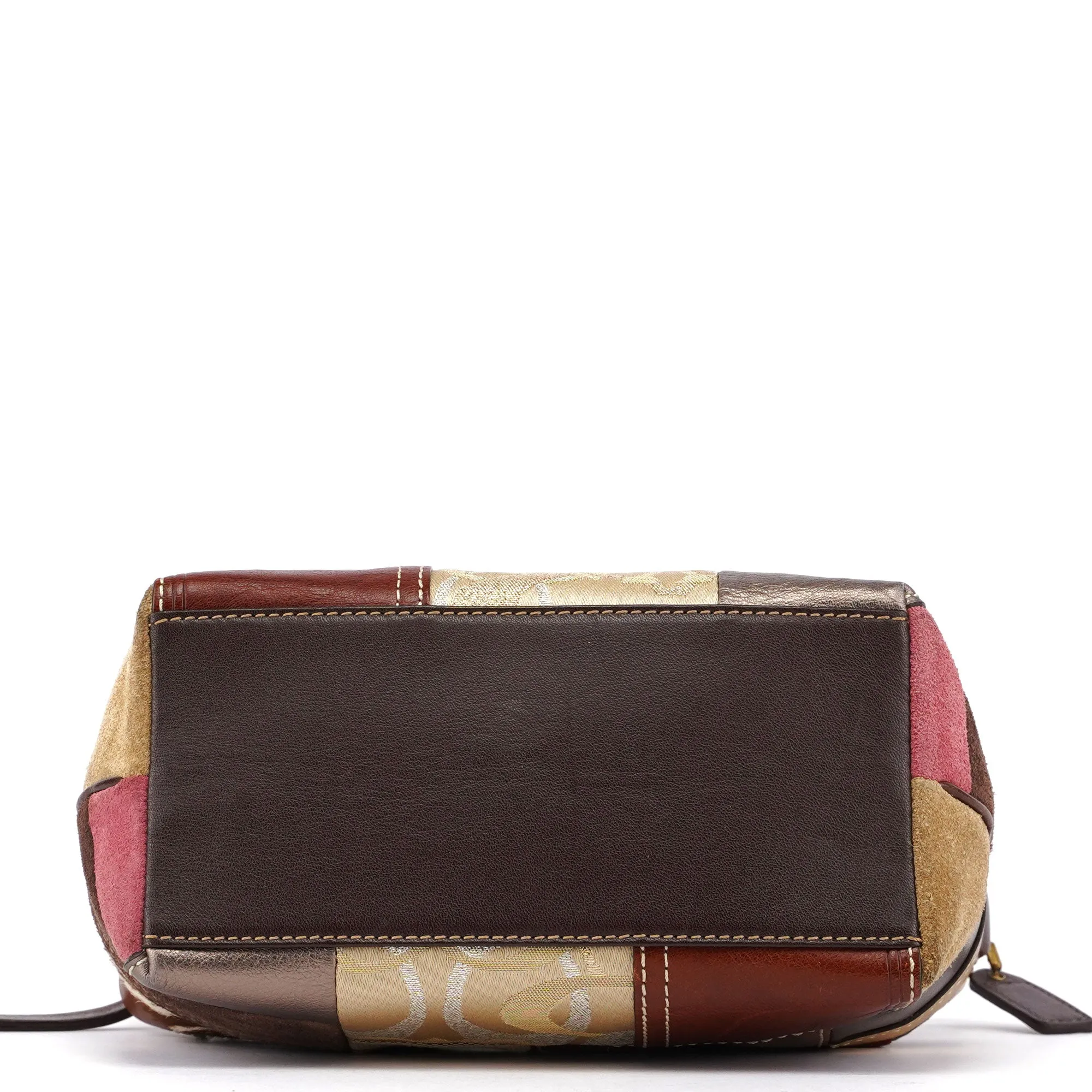 Patchwork Signature C Mini Hobo Bag