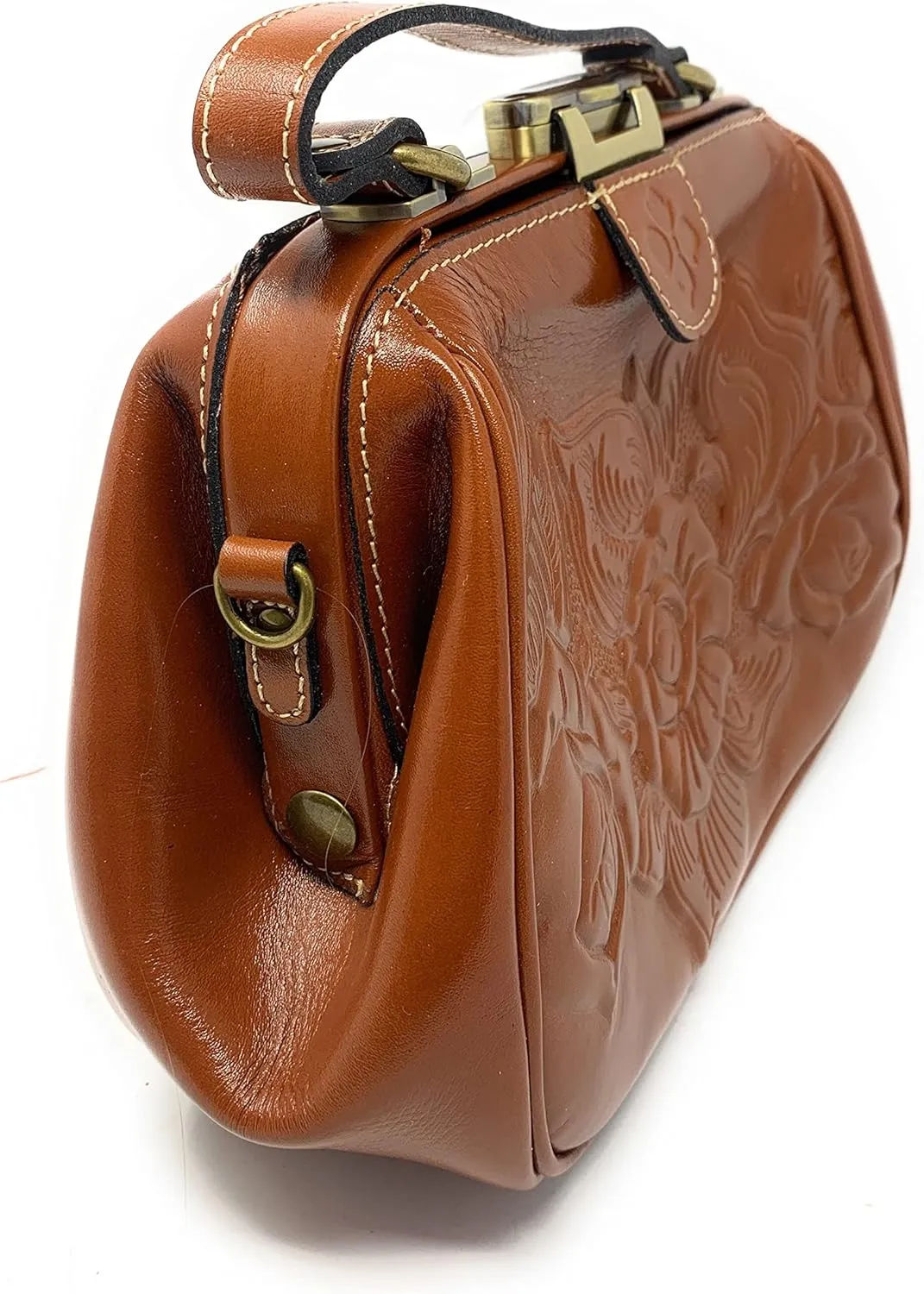 Patricia Nash Gracchi Satchel Leather Handbag Purse