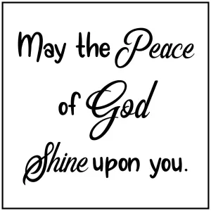 Peace of God 6 inch Mini Fabric Panel
