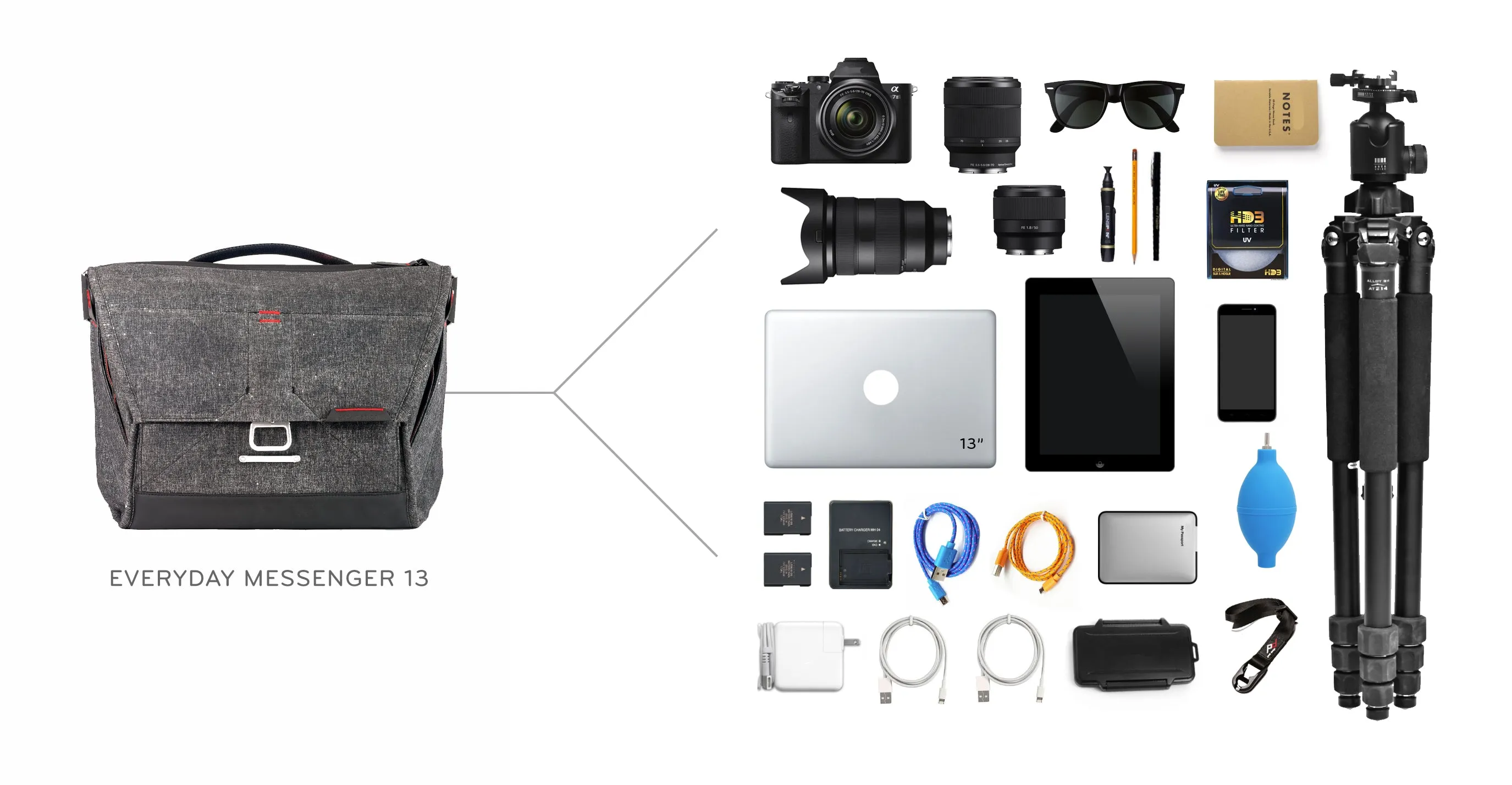 Peak Design The Everyday Messenger 15"- Ash