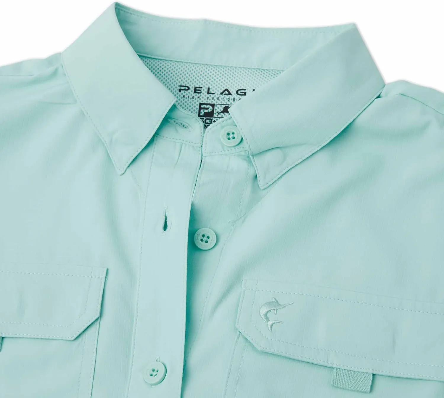 PELAGIC Women's Keys Guide Fishing Shirt, Short Sleeve, UPF 50  Protection, Ventilated and Lightweight