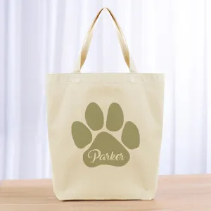 Personalized Dog Tote Bag - khaki
