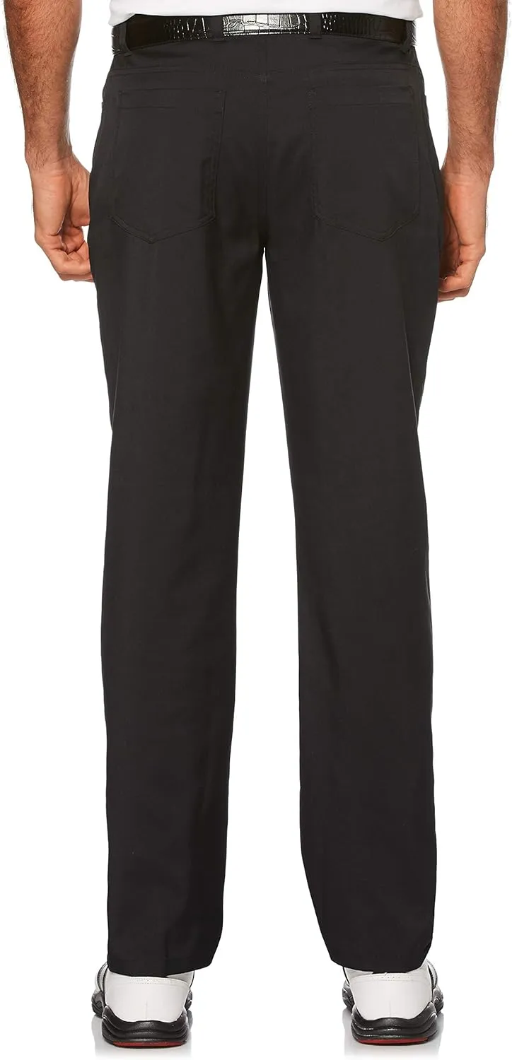 PGA TOUR Men's Flat Front 5-Pocket Stretch Golf Pant with Active Waistband (Waist Size 30-44 Big & Tall)