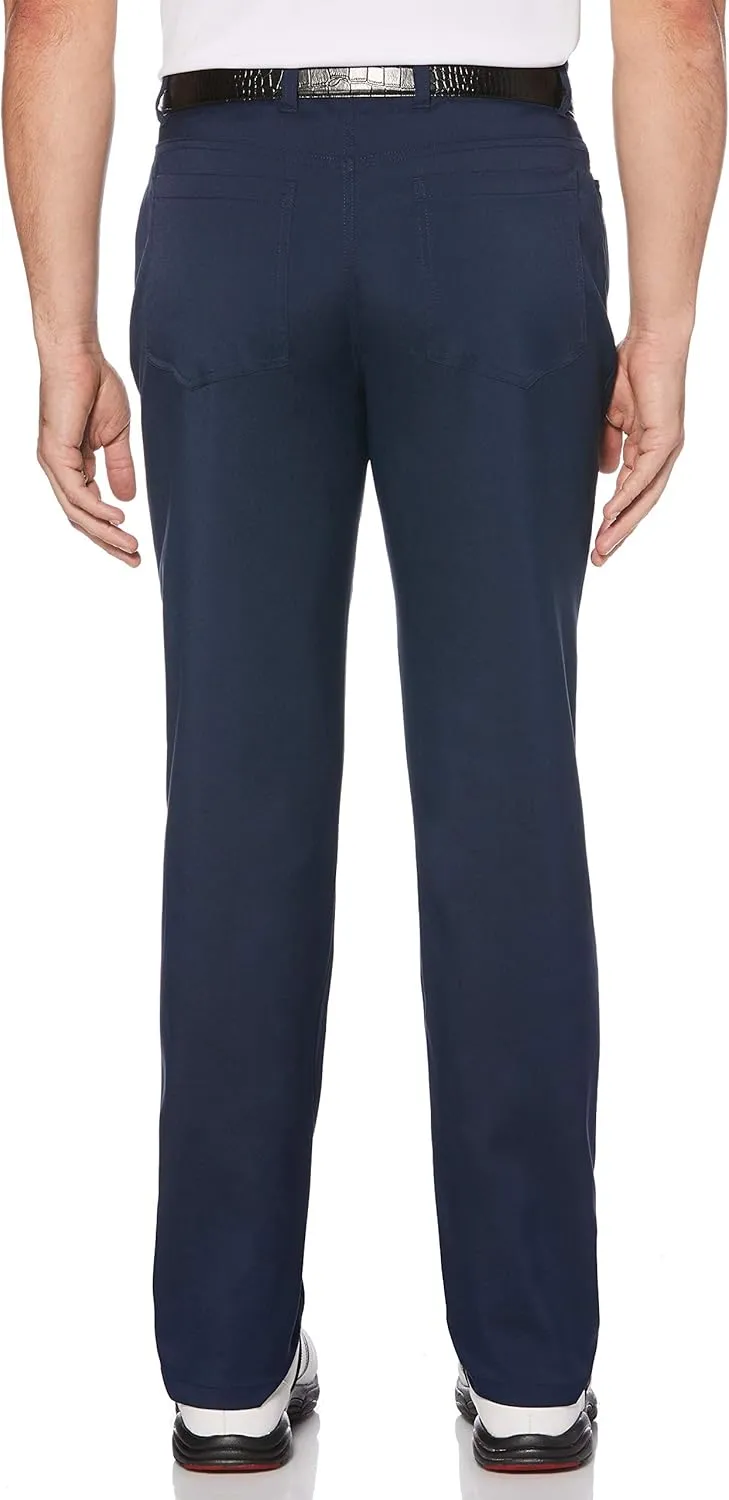PGA TOUR Men's Flat Front 5-Pocket Stretch Golf Pant with Active Waistband (Waist Size 30-44 Big & Tall)