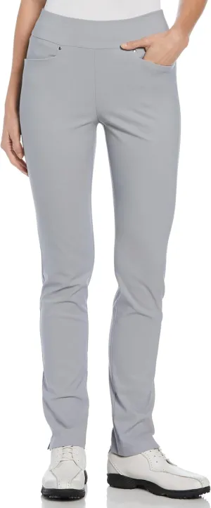 PGA TOUR Women's Stretch Golf Pants with Pull-on Waist, 31" & 32" Inseams, Tummy Control, Moisture-Wicking, Sun Protection