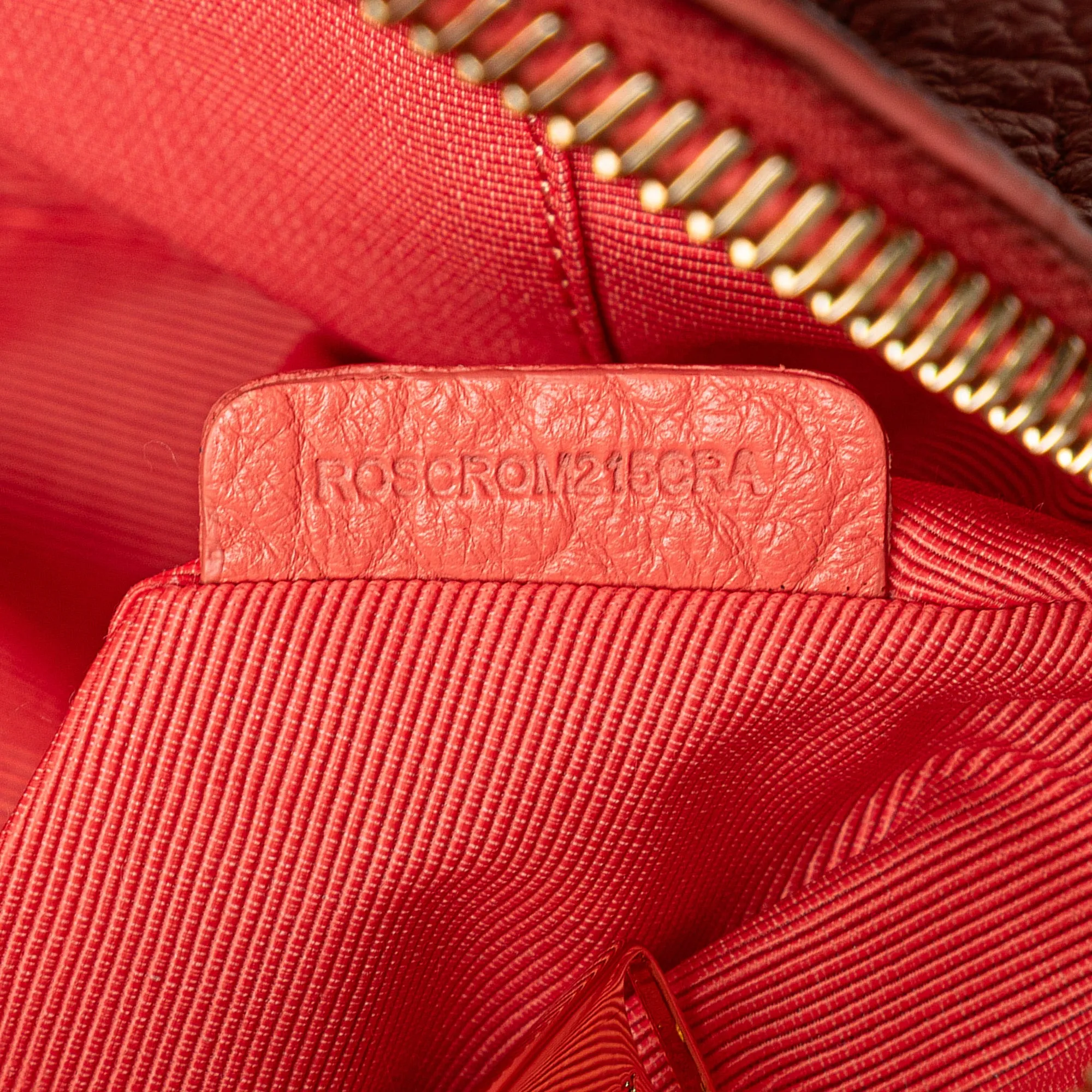 Pink Burberry Small Heritage Grain Check Embossed Orchard Bowling Bag Satchel