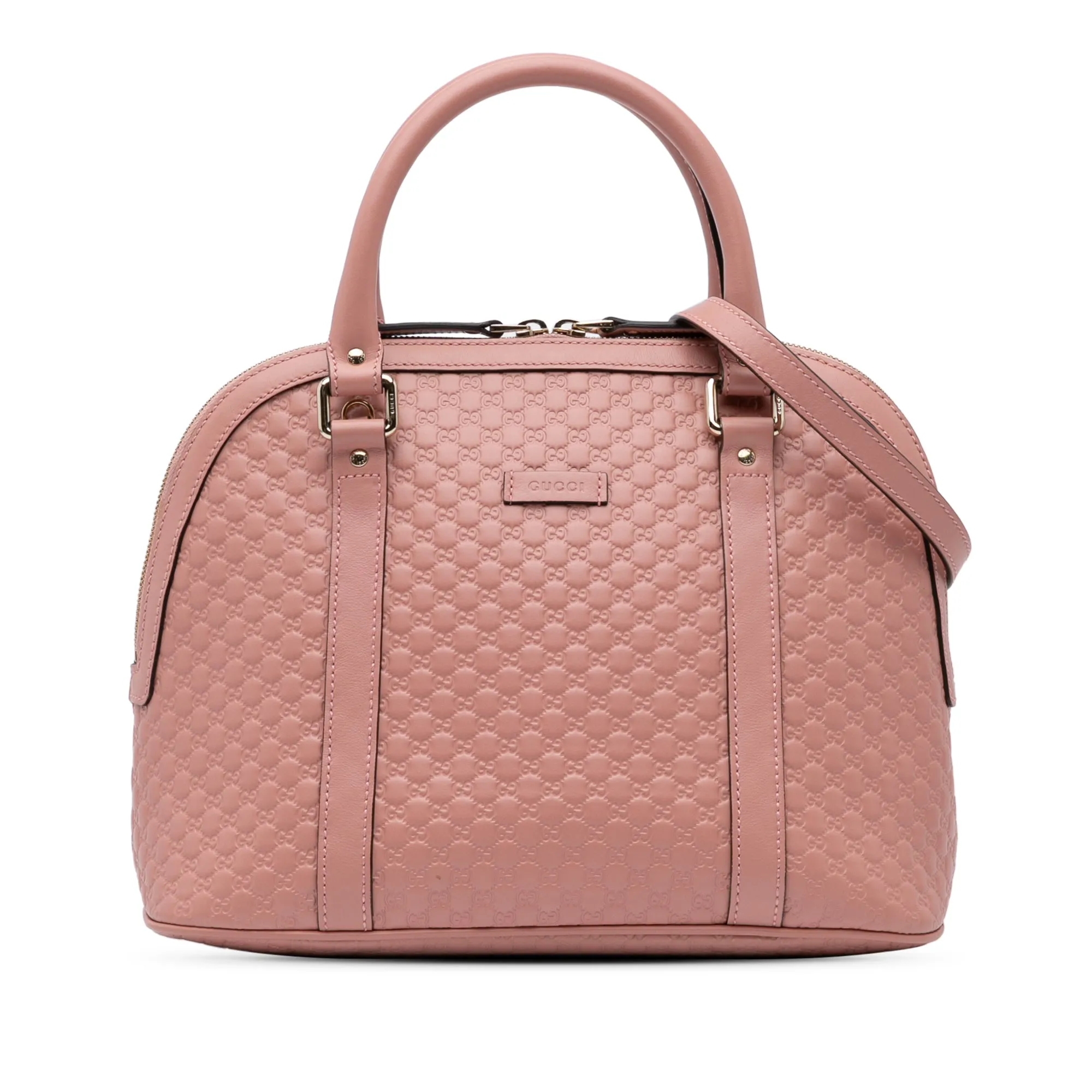 Pink Gucci Medium Microguccissima Dome Satchel