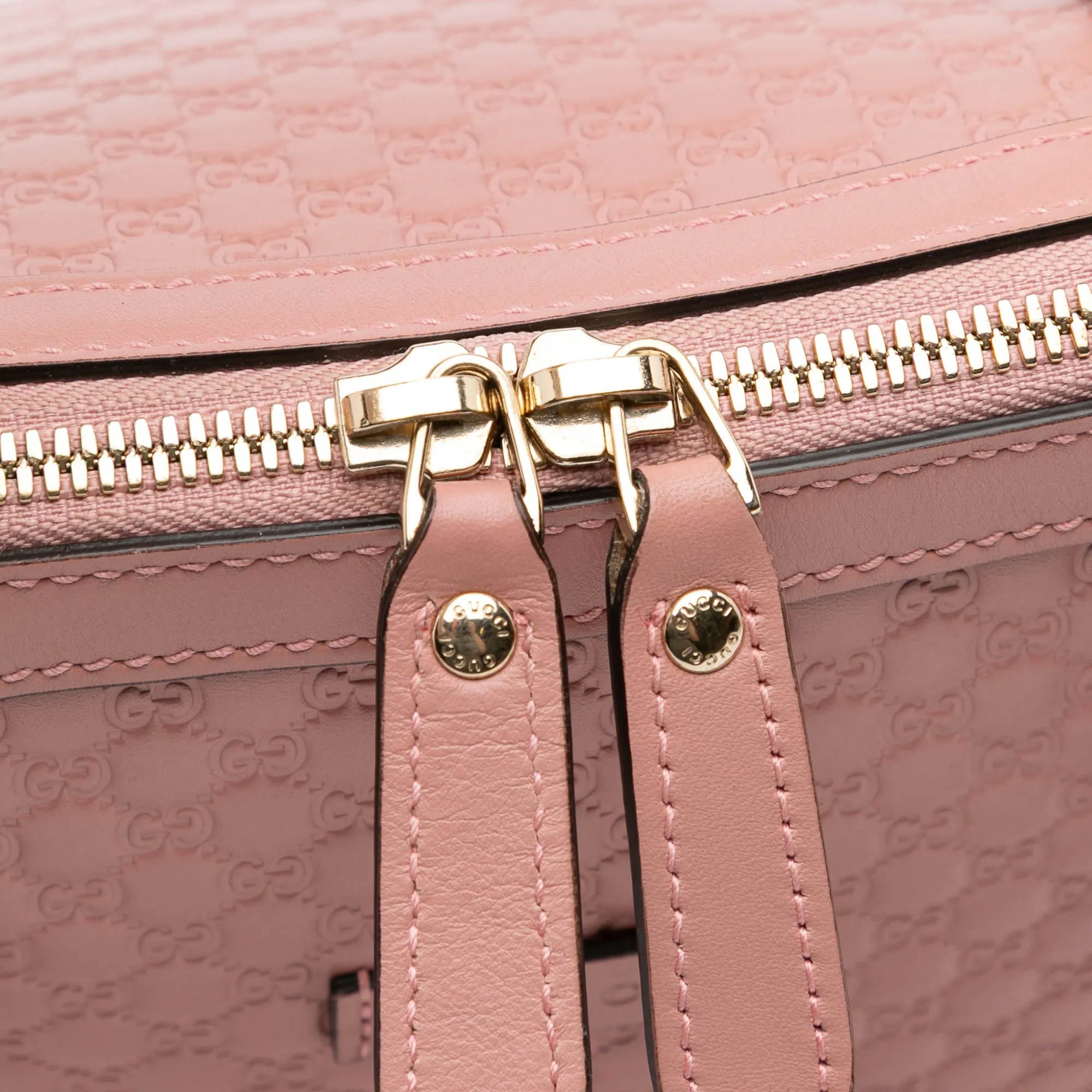 Pink Gucci Medium Microguccissima Dome Satchel