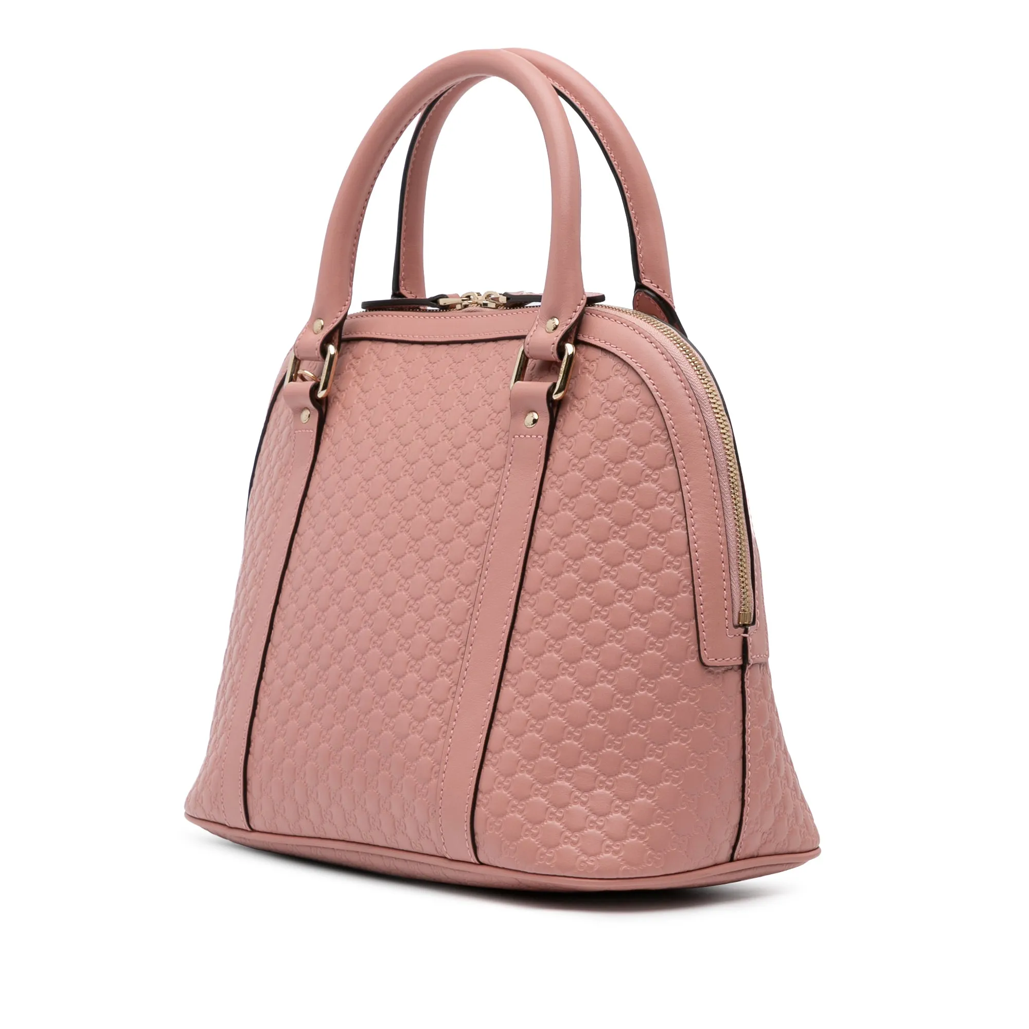 Pink Gucci Medium Microguccissima Dome Satchel
