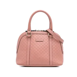 Pink Gucci Mini Microguccissima Dome Satchel
