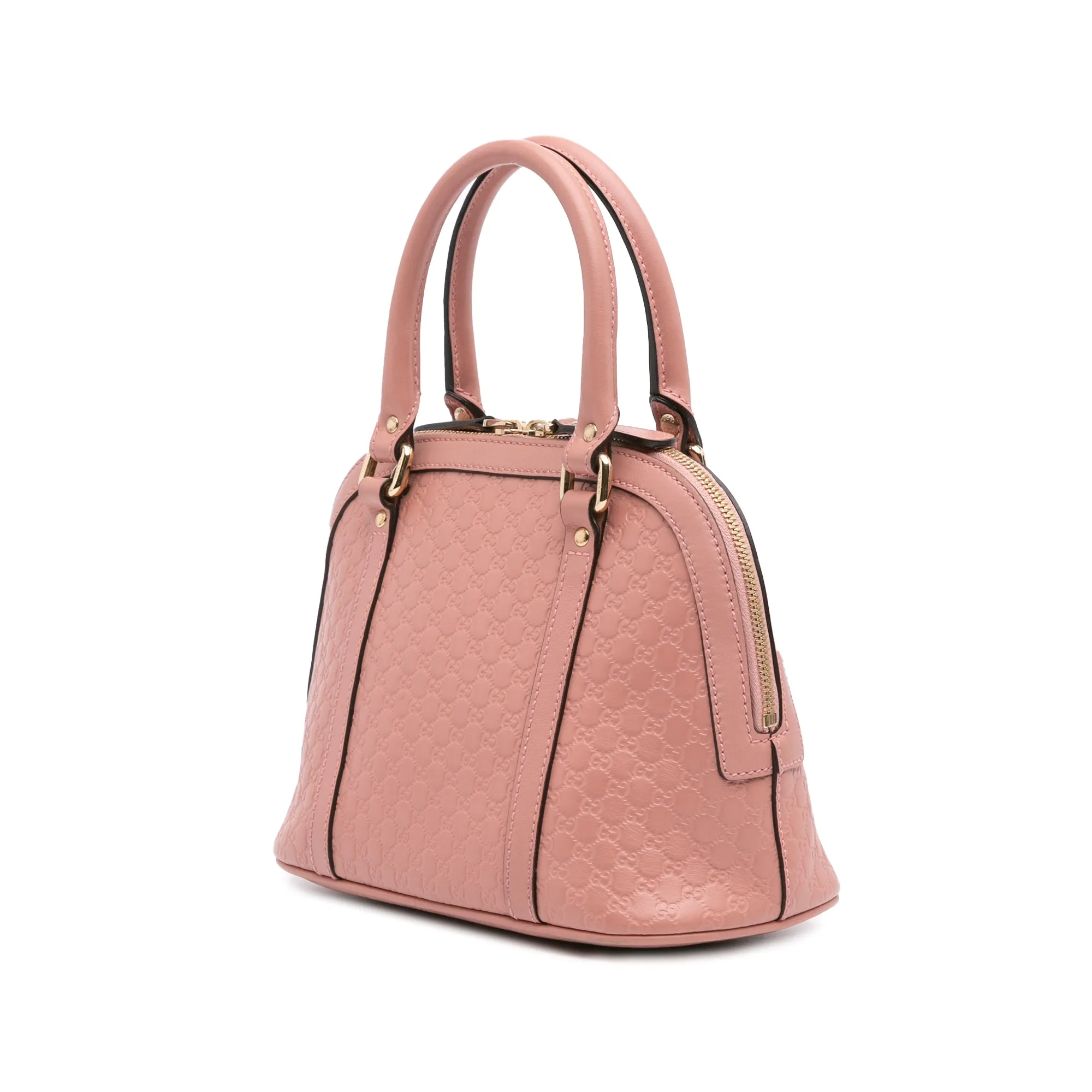 Pink Gucci Mini Microguccissima Dome Satchel