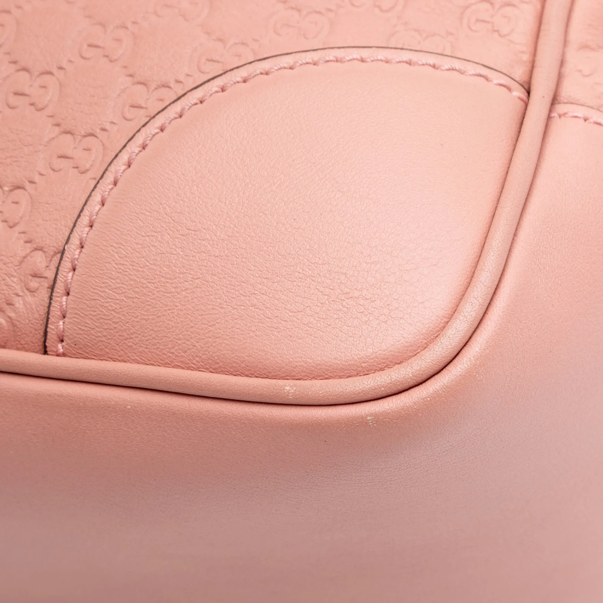 Pink Gucci Small Microguccissima Bree Satchel
