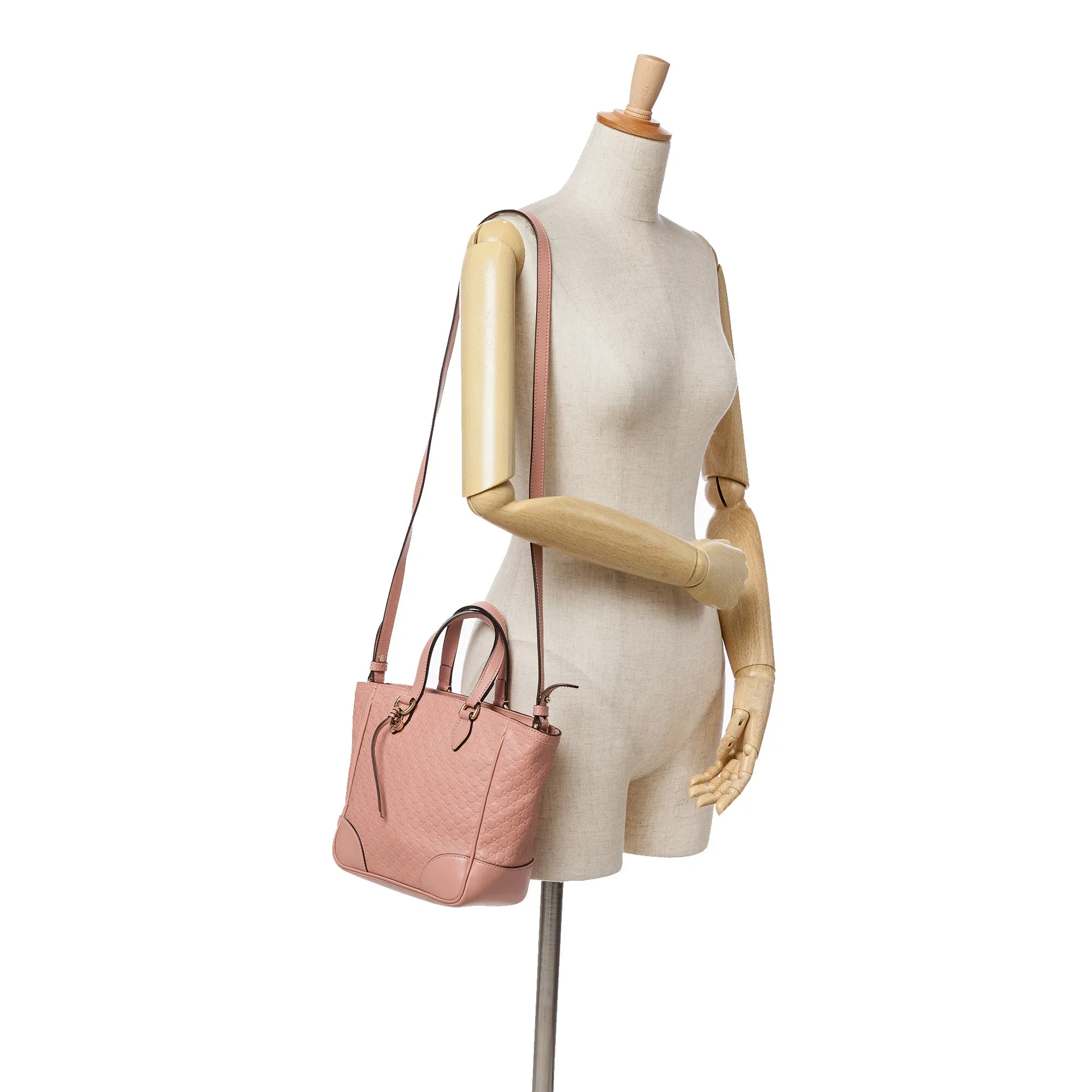 Pink Gucci Small Microguccissima Bree Satchel