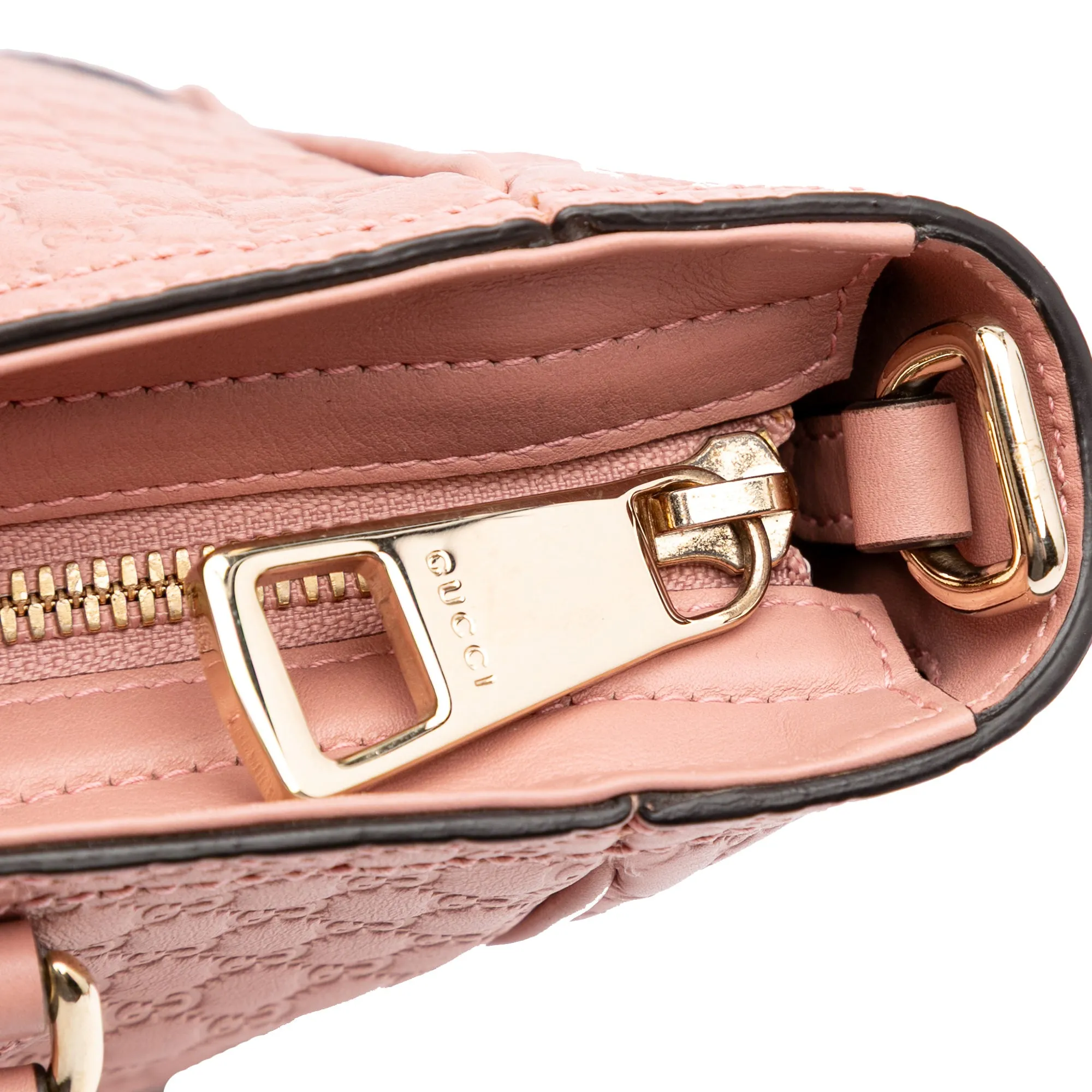 Pink Gucci Small Microguccissima Bree Satchel