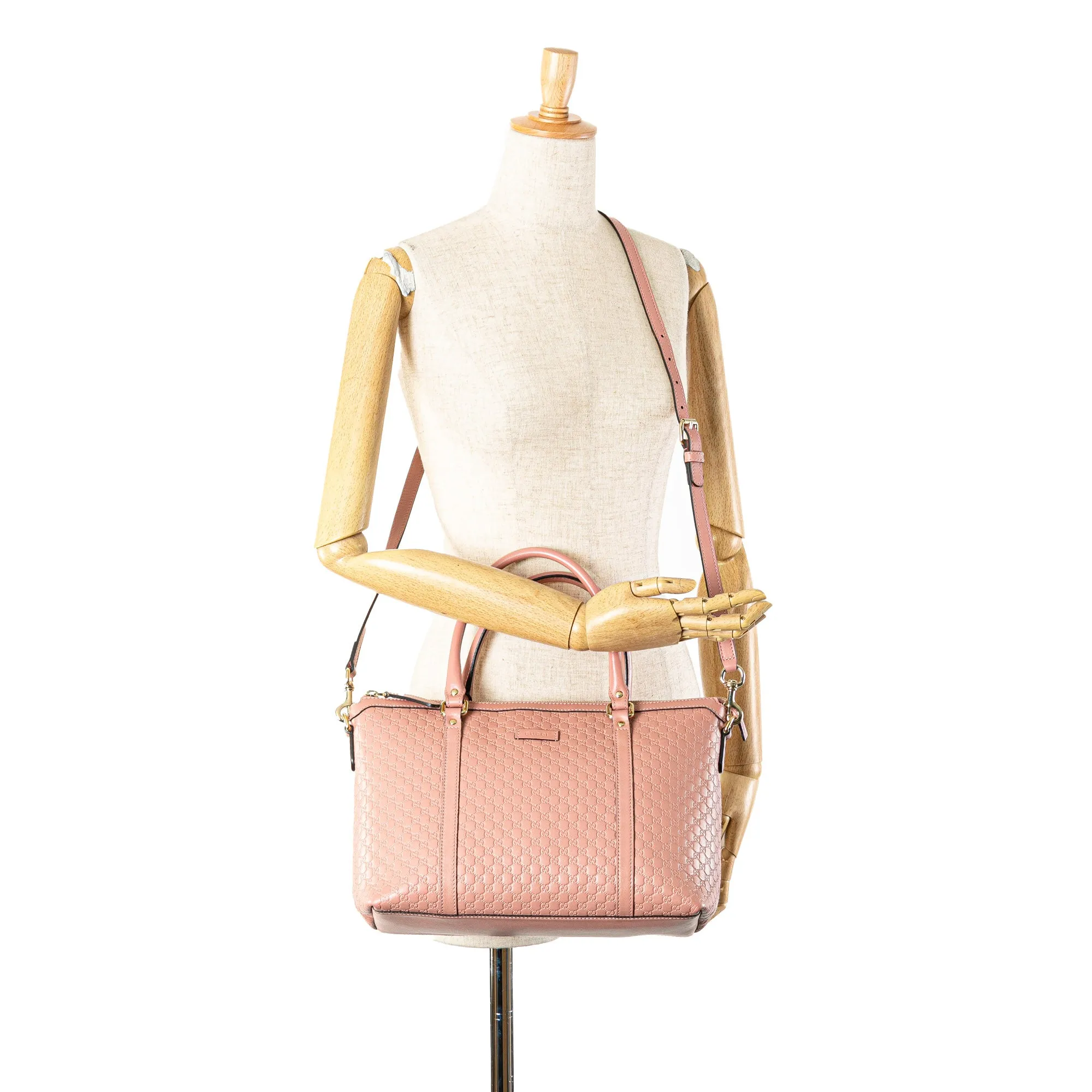 Pink Gucci Small Microguccissima Joy Satchel