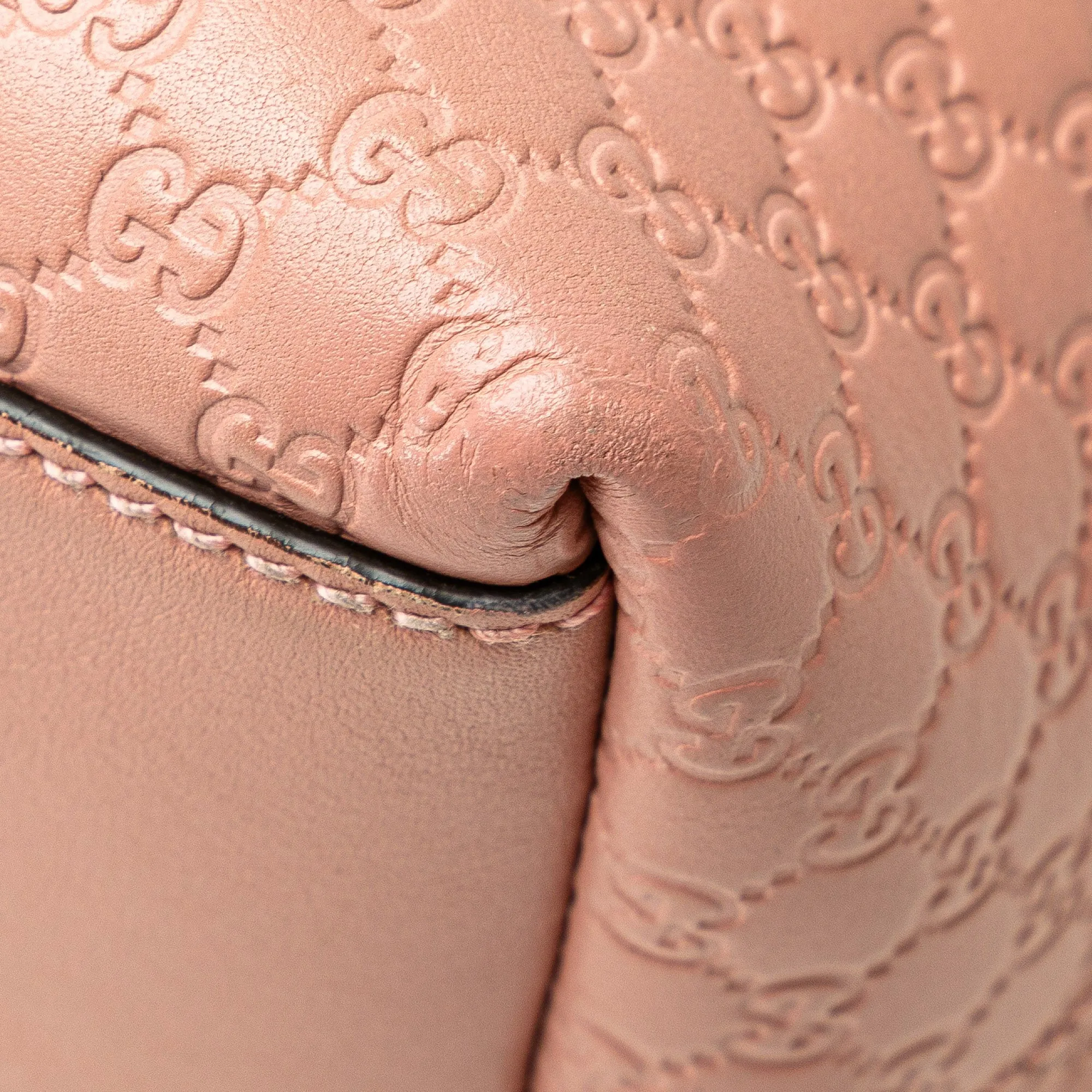 Pink Gucci Small Microguccissima Joy Satchel