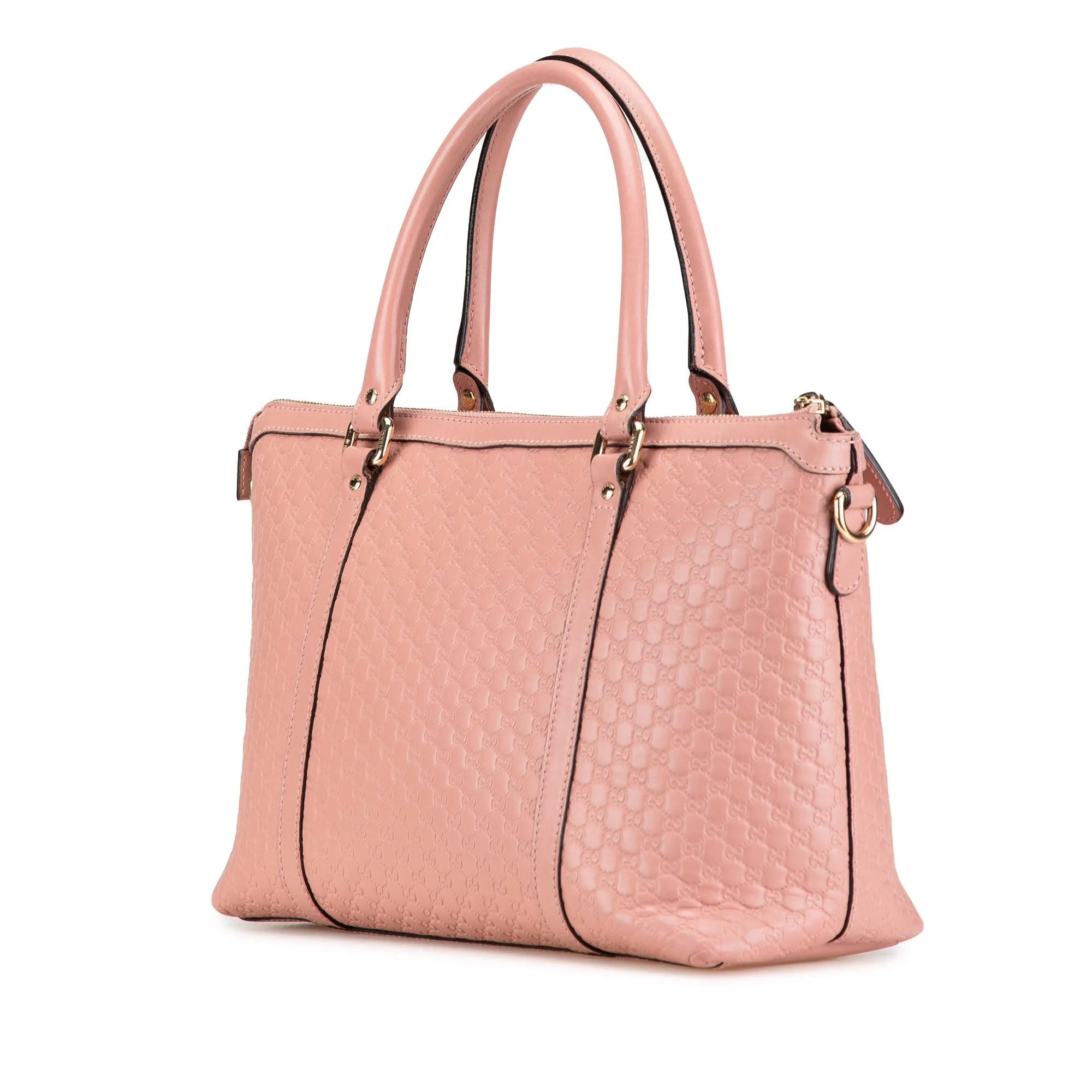 Pink Gucci Small Microguccissima Joy Satchel