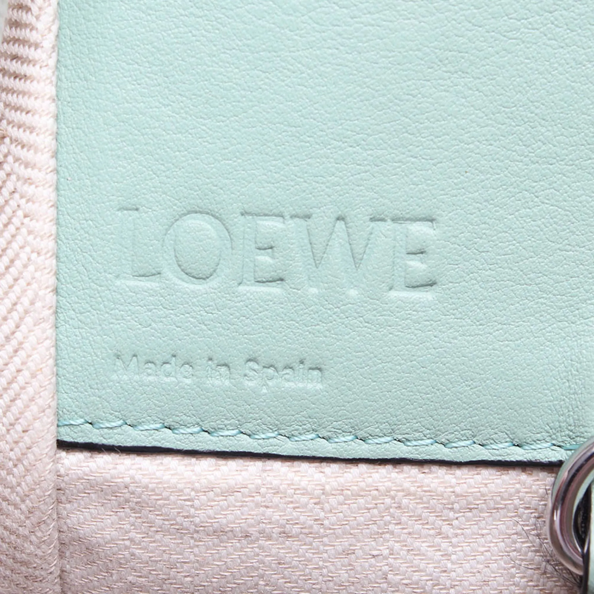 Pink LOEWE Small Hammock Gingham Satchel