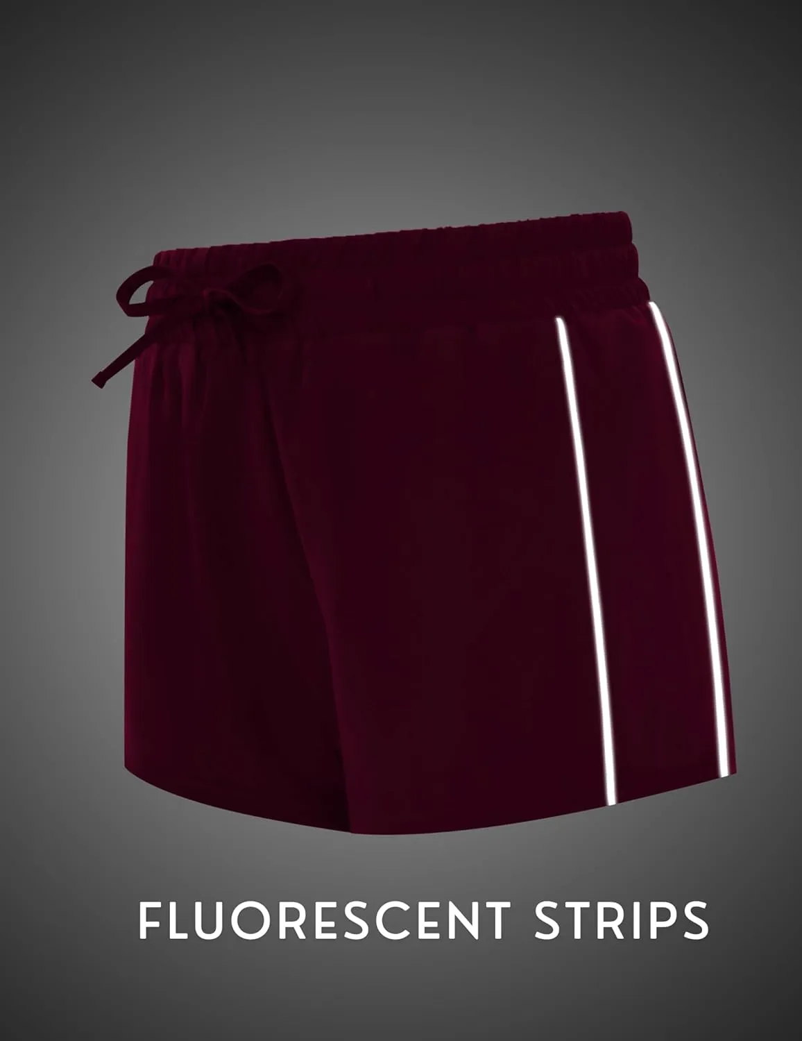 PINSPARK Running Shorts for Women Quick Dry Athletic Short Elastic High Waisted Active Wear with Zip Pockets