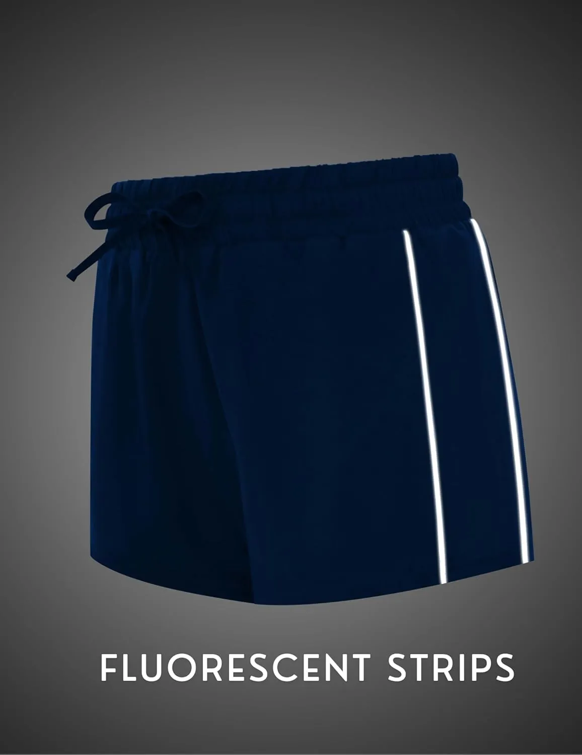 PINSPARK Running Shorts for Women Quick Dry Athletic Short Elastic High Waisted Active Wear with Zip Pockets