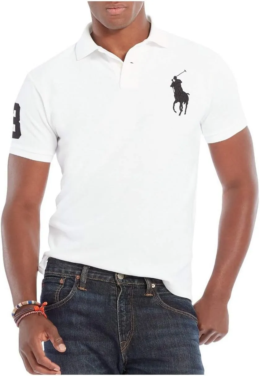 POLO RALPH LAUREN Men's Big Pony Classic Fit Mesh Polo Shirt