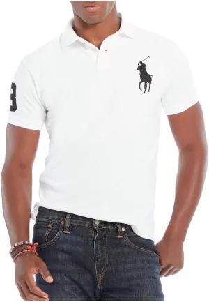 POLO RALPH LAUREN Men's Big Pony Classic Fit Mesh Polo Shirt