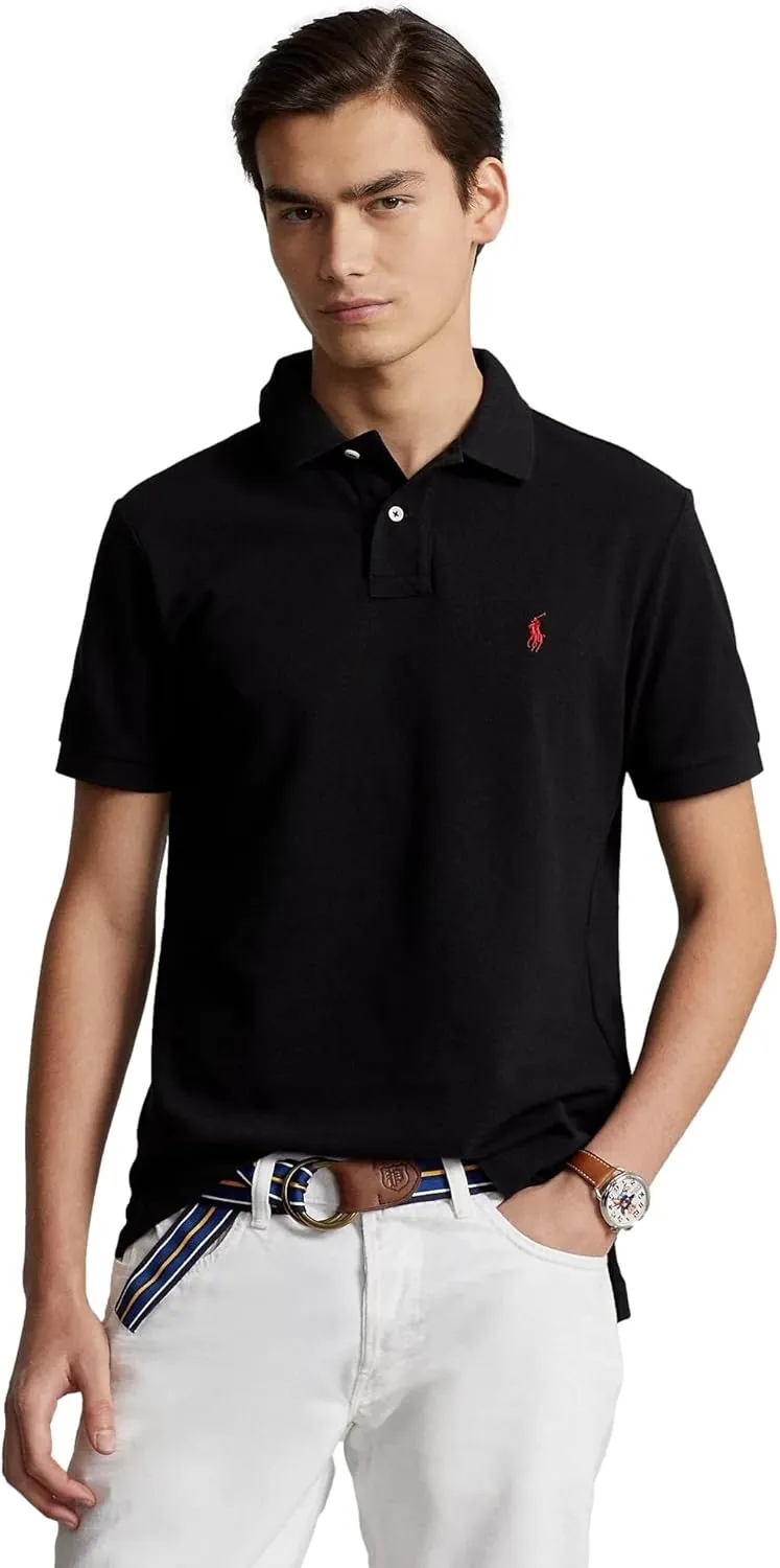 POLO RALPH LAUREN Men's Custom Slim Fit Iconic Mesh Polo