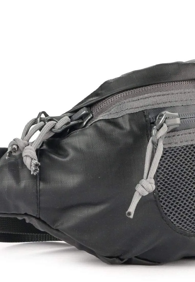 Poly Nylon Mesh Small Waist Pack - Black