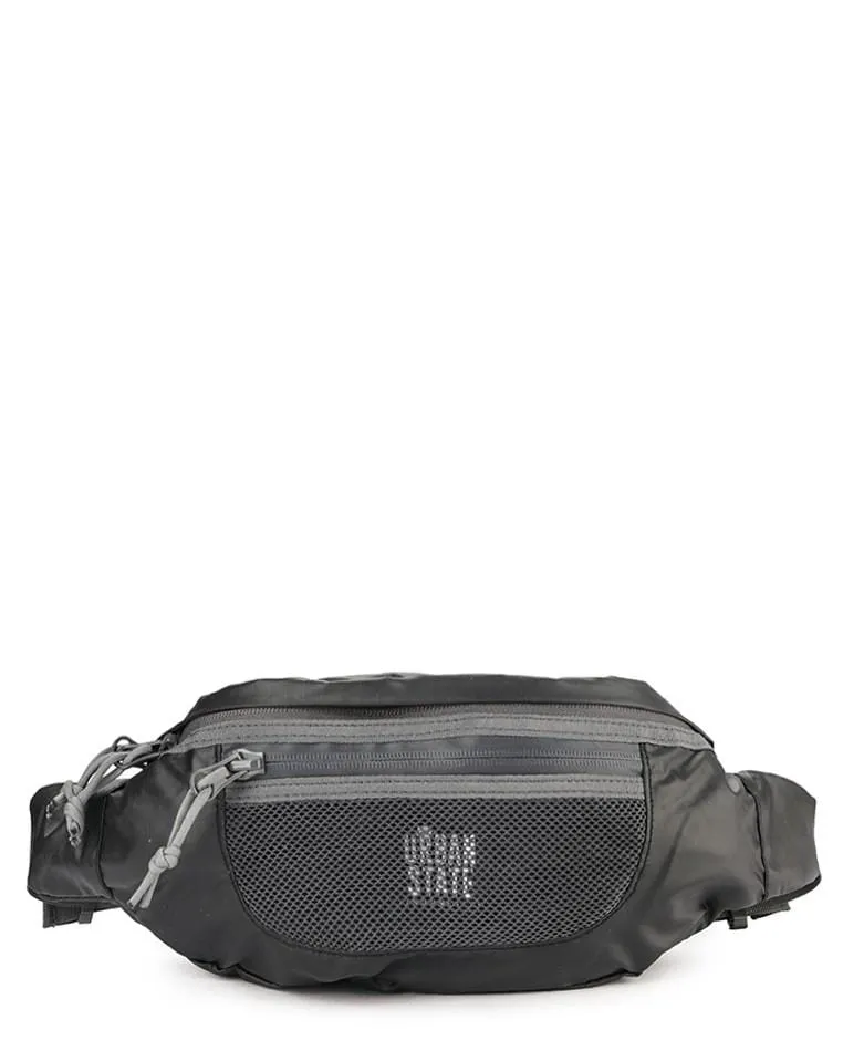 Poly Nylon Mesh Small Waist Pack - Black