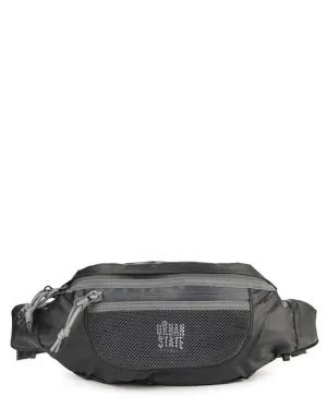 Poly Nylon Mesh Small Waist Pack - Black