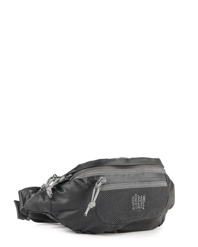 Poly Nylon Mesh Small Waist Pack - Black