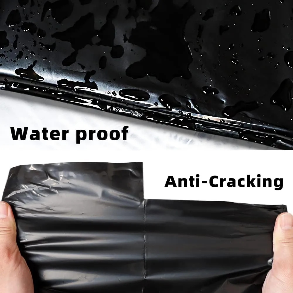 POLYSELLS 100 pcs 12x15.5 Inches Black Poly Mailers Shipping Envelopes, Strong Adhesive Sealing, Waterproof, and Tear-resistant Postal Mailing Bags for Clothing, Books, and Accessories