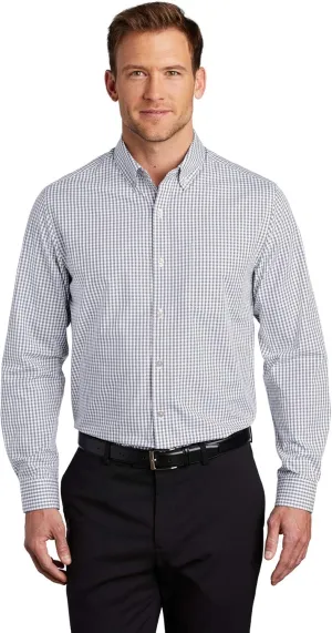 Port Authority Men's Broadcloth Gingham Easy Care Button-Down Shirt