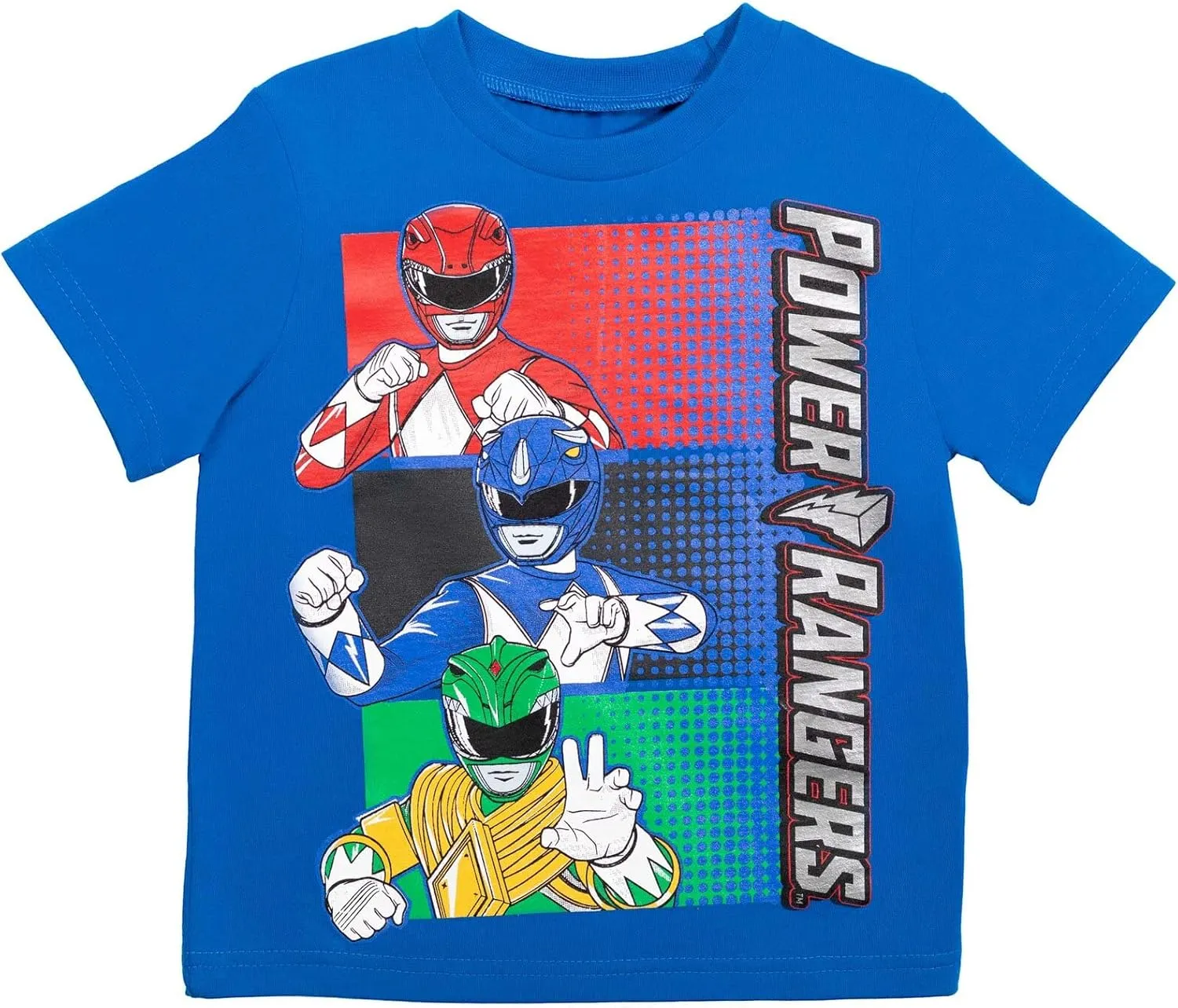 Power Rangers T-Shirt and Mesh Shorts Outfit Set Toddler to Big Kid