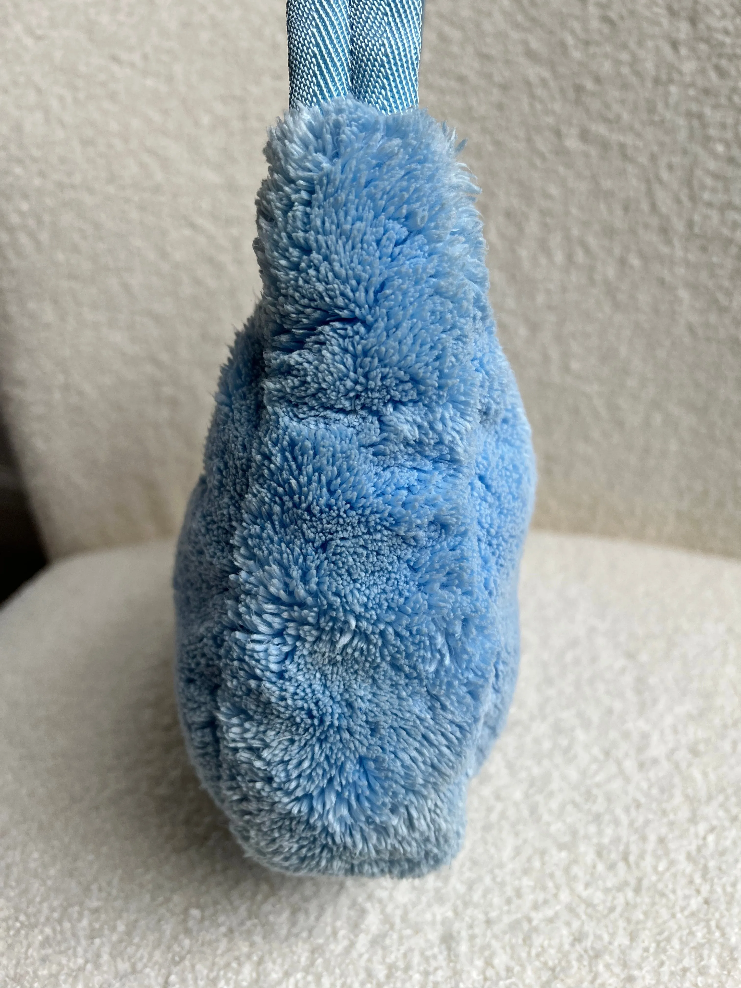 Prada Blue Re-edition 2000 Terry Cloth Shoulder Bag