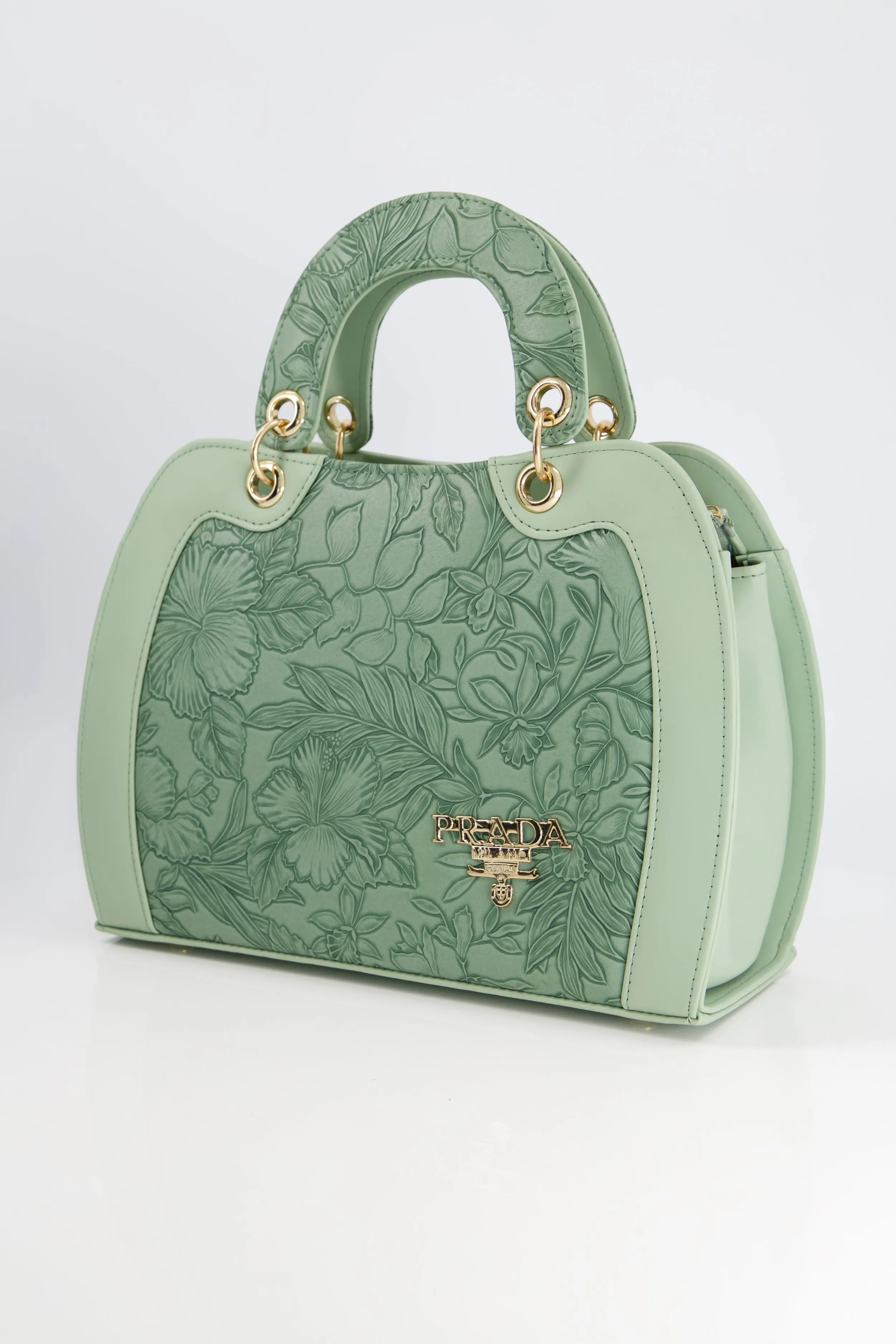 Prada Floral Green Bag