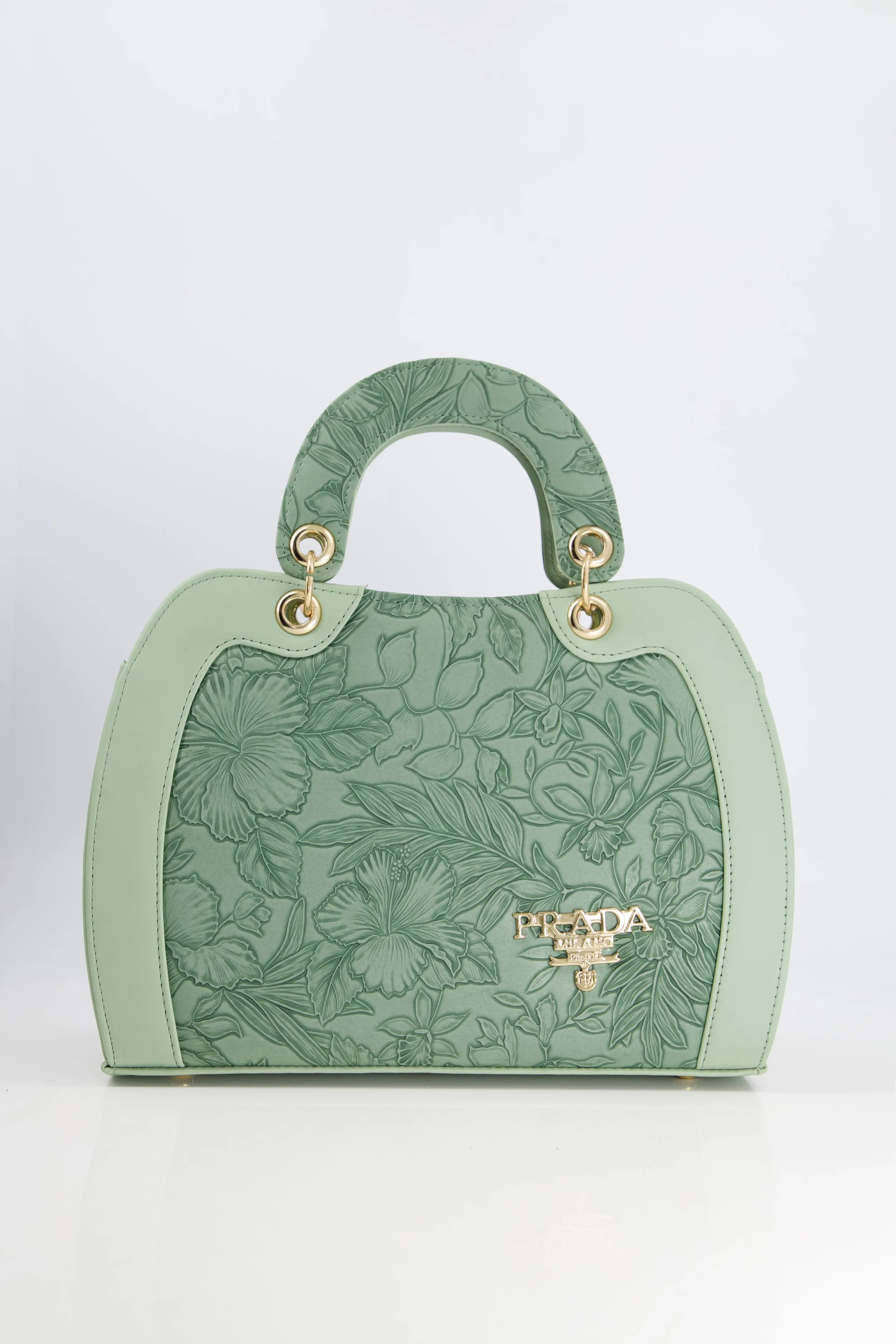 Prada Floral Green Bag