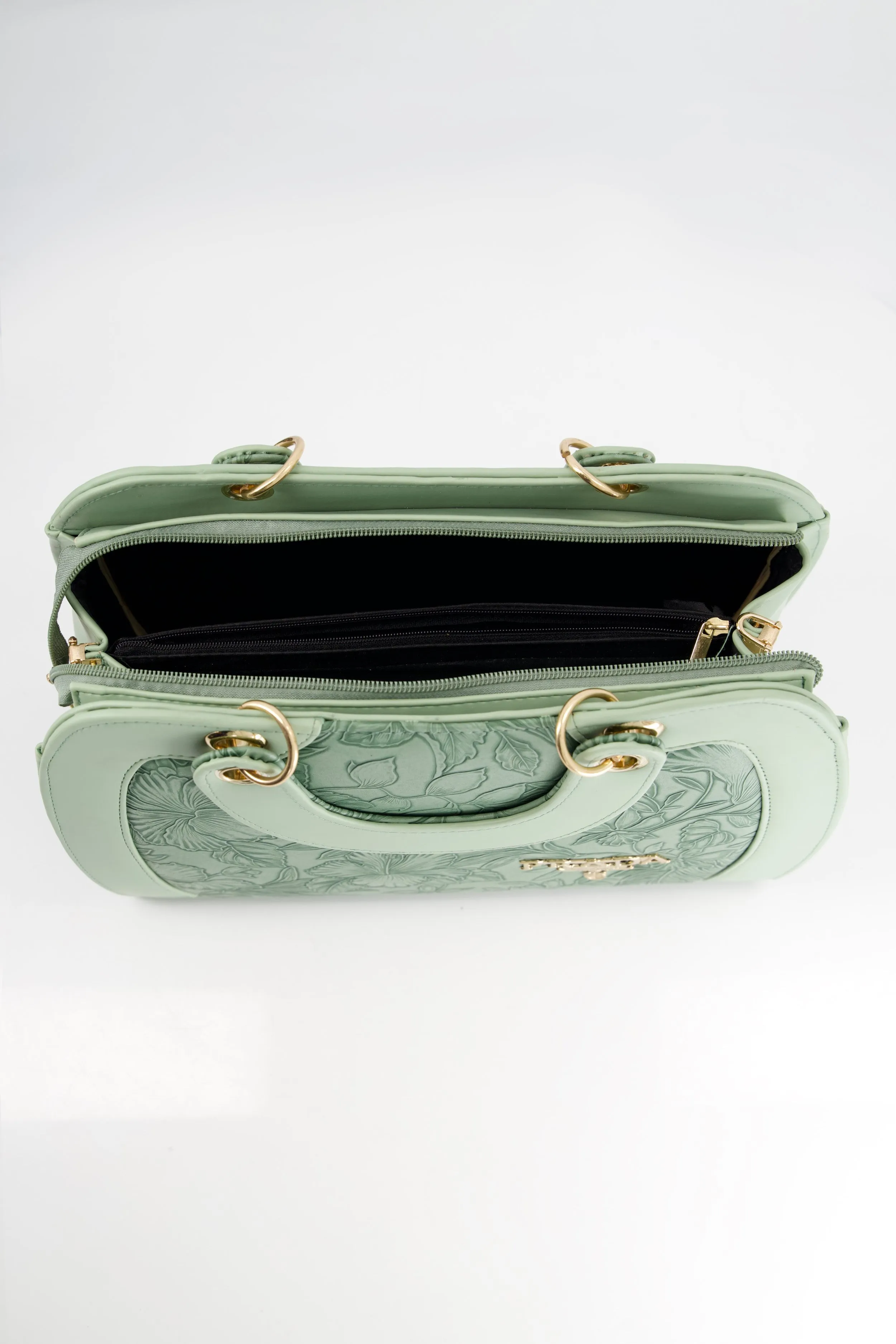 Prada Floral Green Bag