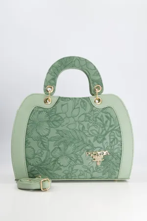 Prada Floral Green Bag