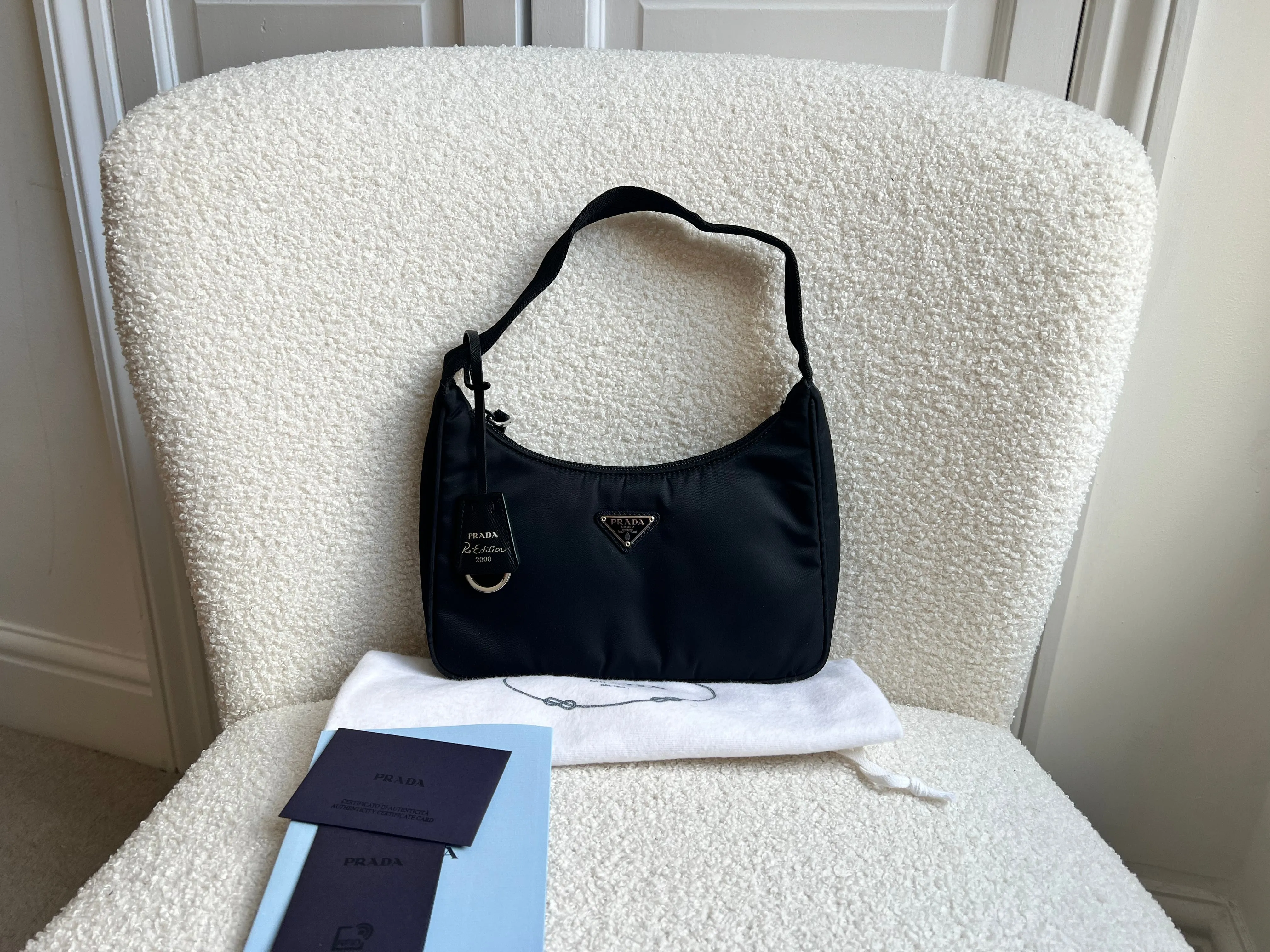 Prada Re-edition Black Nylon Shoulder Bag (RRP £920)