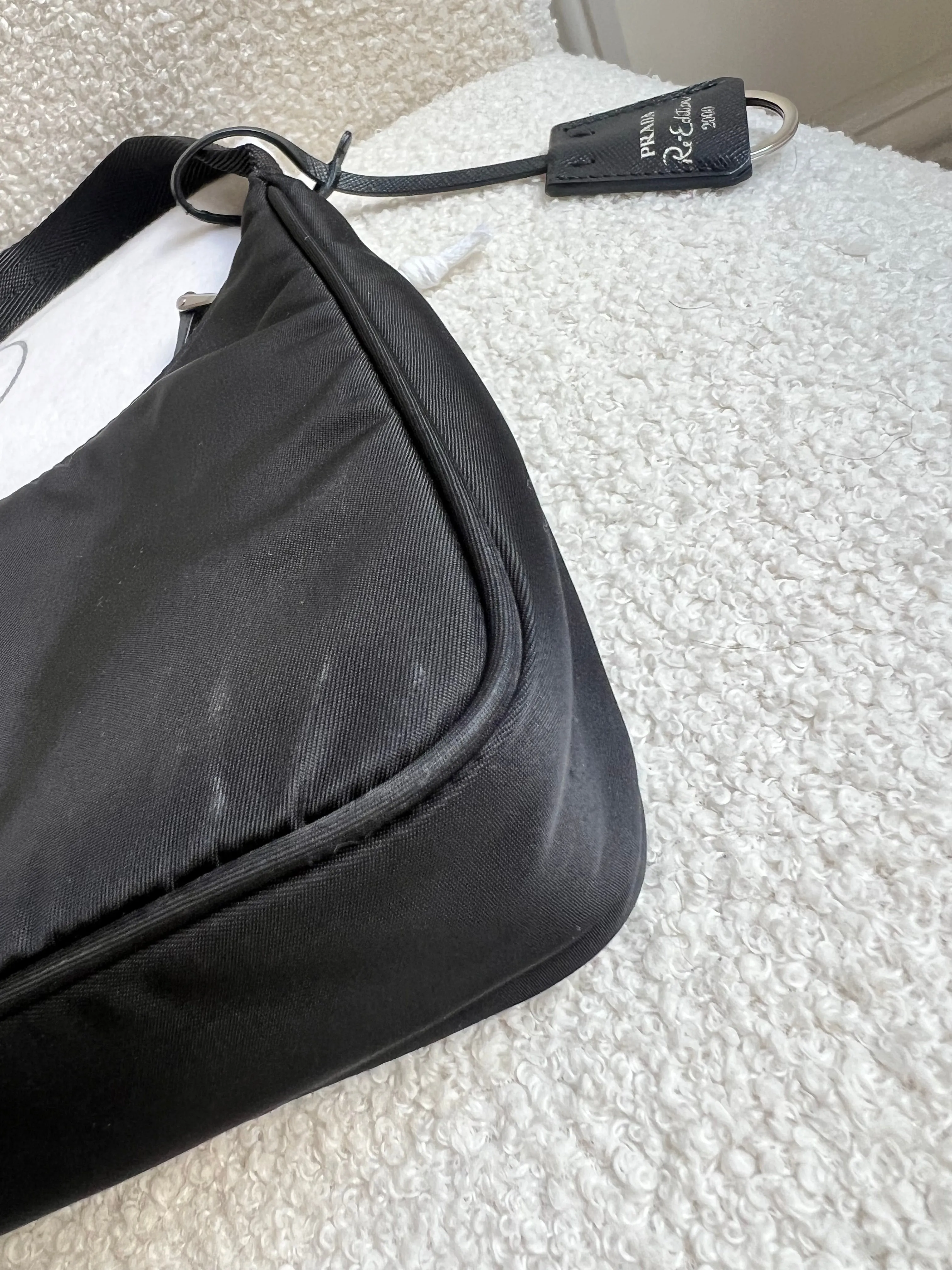 Prada Re-edition Black Nylon Shoulder Bag (RRP £920)